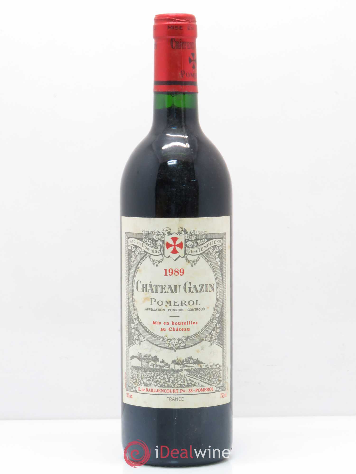 Château Gazin 1989 - Lot de 1 bouteille - 0