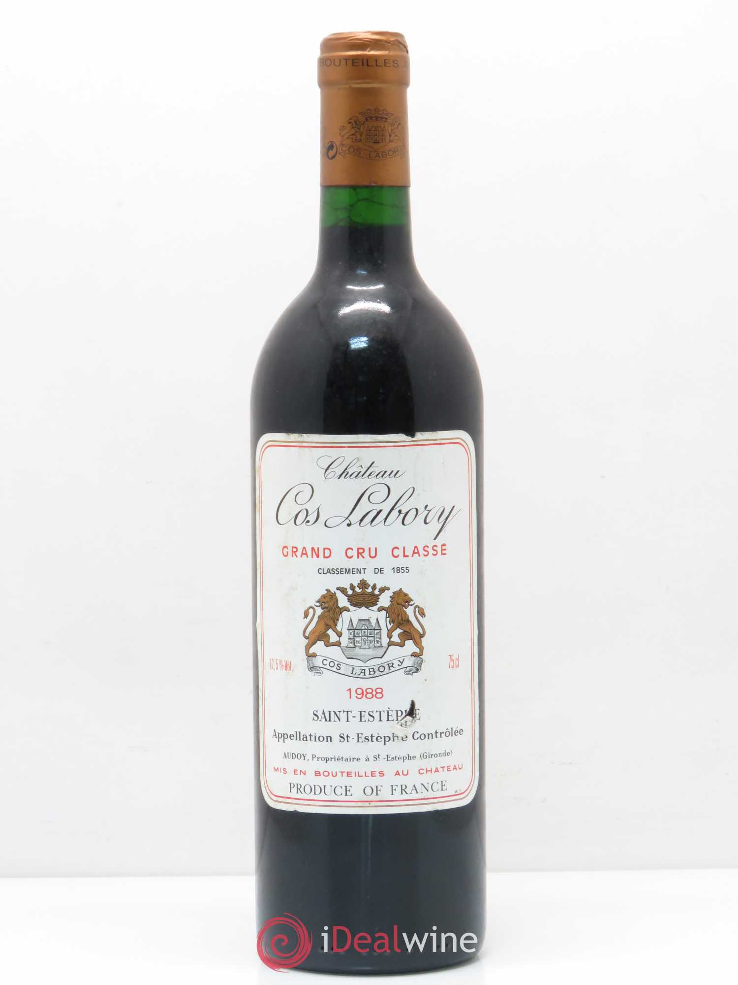 Château Cos Labory 5ème Grand Cru Classé 1988 - Lot de 1 bouteille - 0