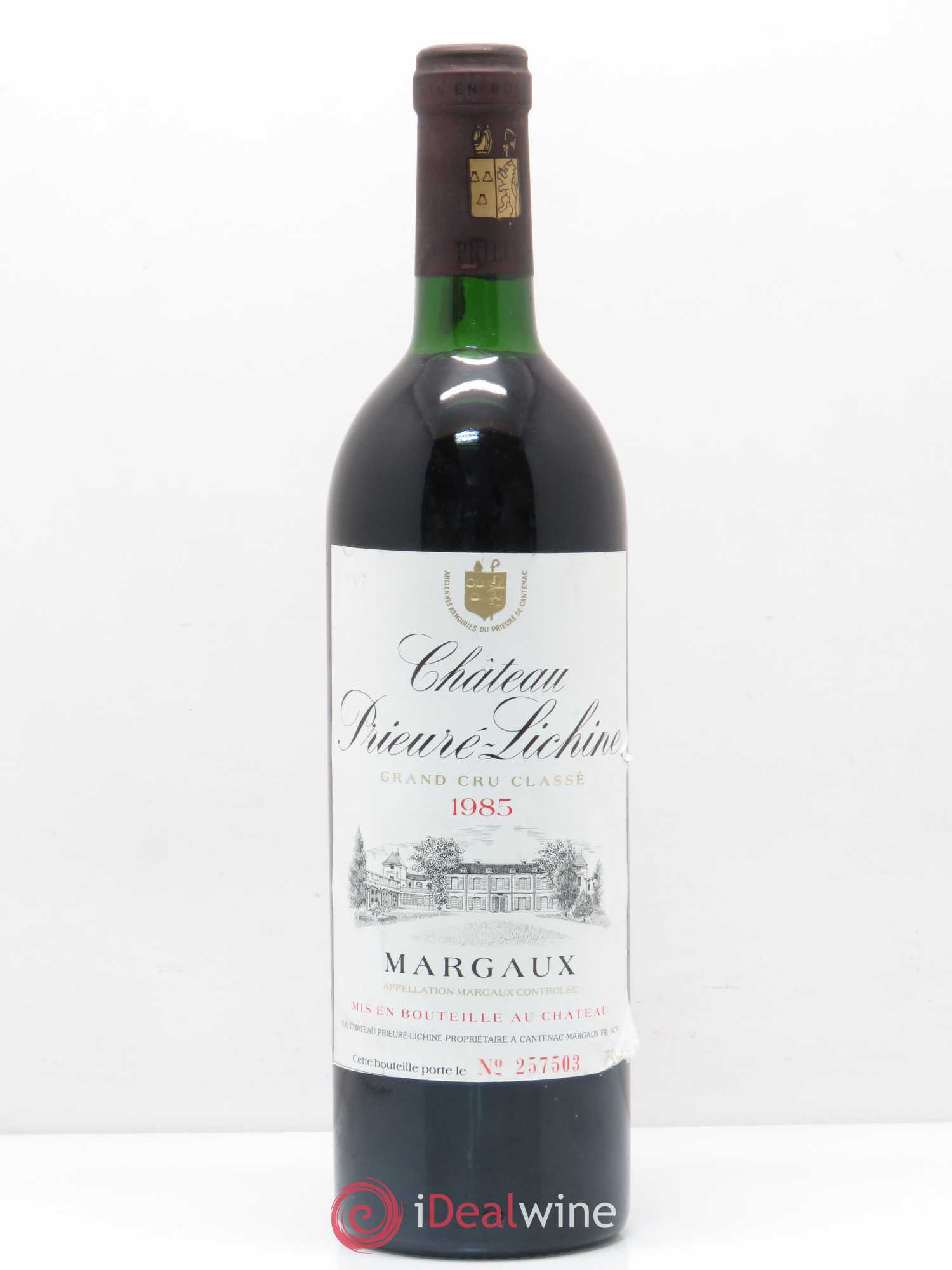 Château Prieuré Lichine 4ème Grand Cru Classé 1985 - Lot de 1 bouteille - 0