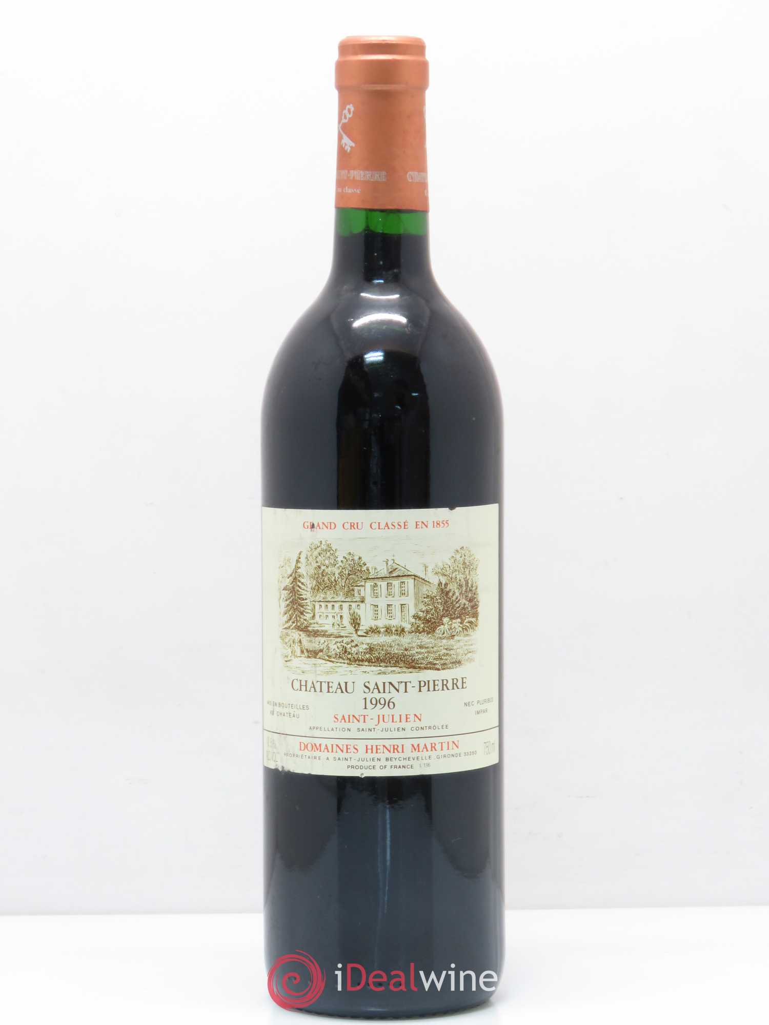 Château Saint-Pierre 4ème Grand Cru Classé 1996 - Lot de 1 bouteille - 0