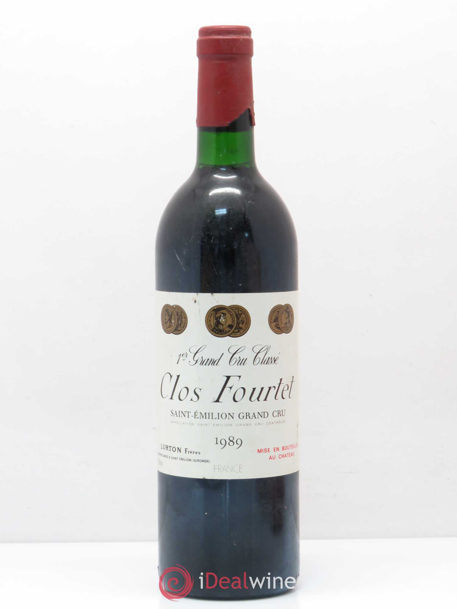 Clos Fourtet 1er Grand Cru Classé B 1989 - Lot de 1 bouteille - 0