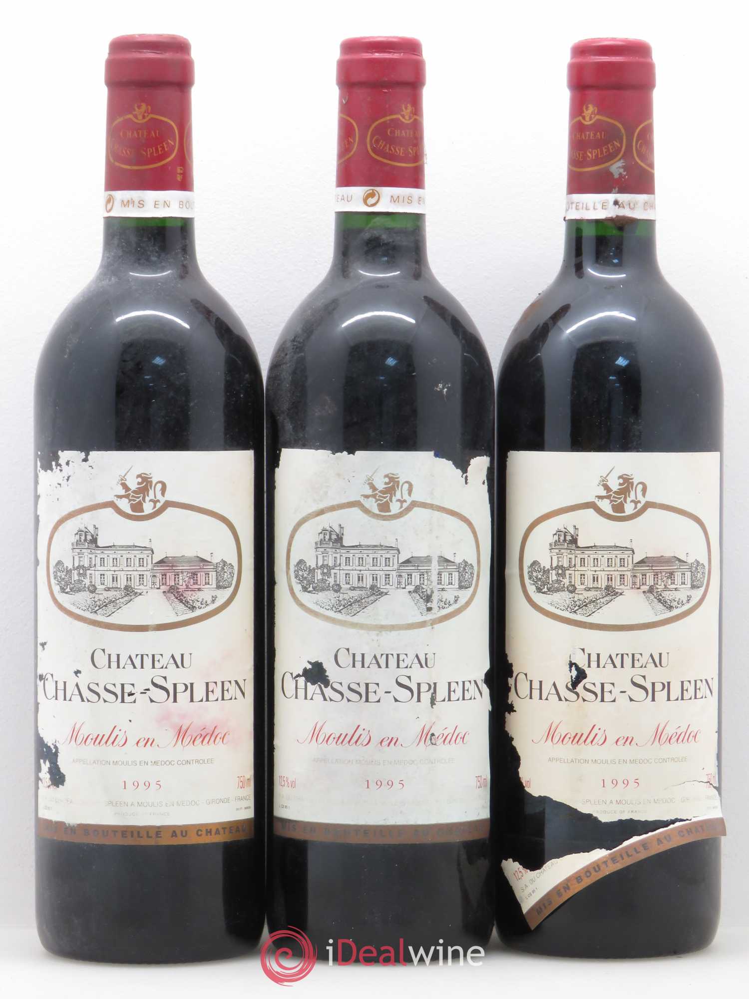 Château Chasse Spleen 1995 - Lot de 6 bouteilles - 1