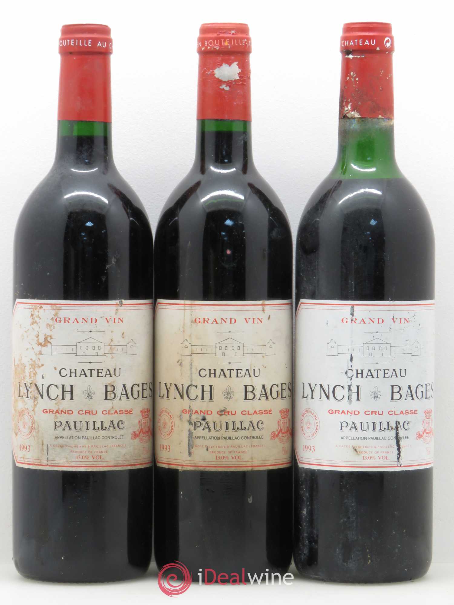 Château Lynch Bages 5ème Grand Cru Classé 1993 - Lot de 6 bouteilles - 2