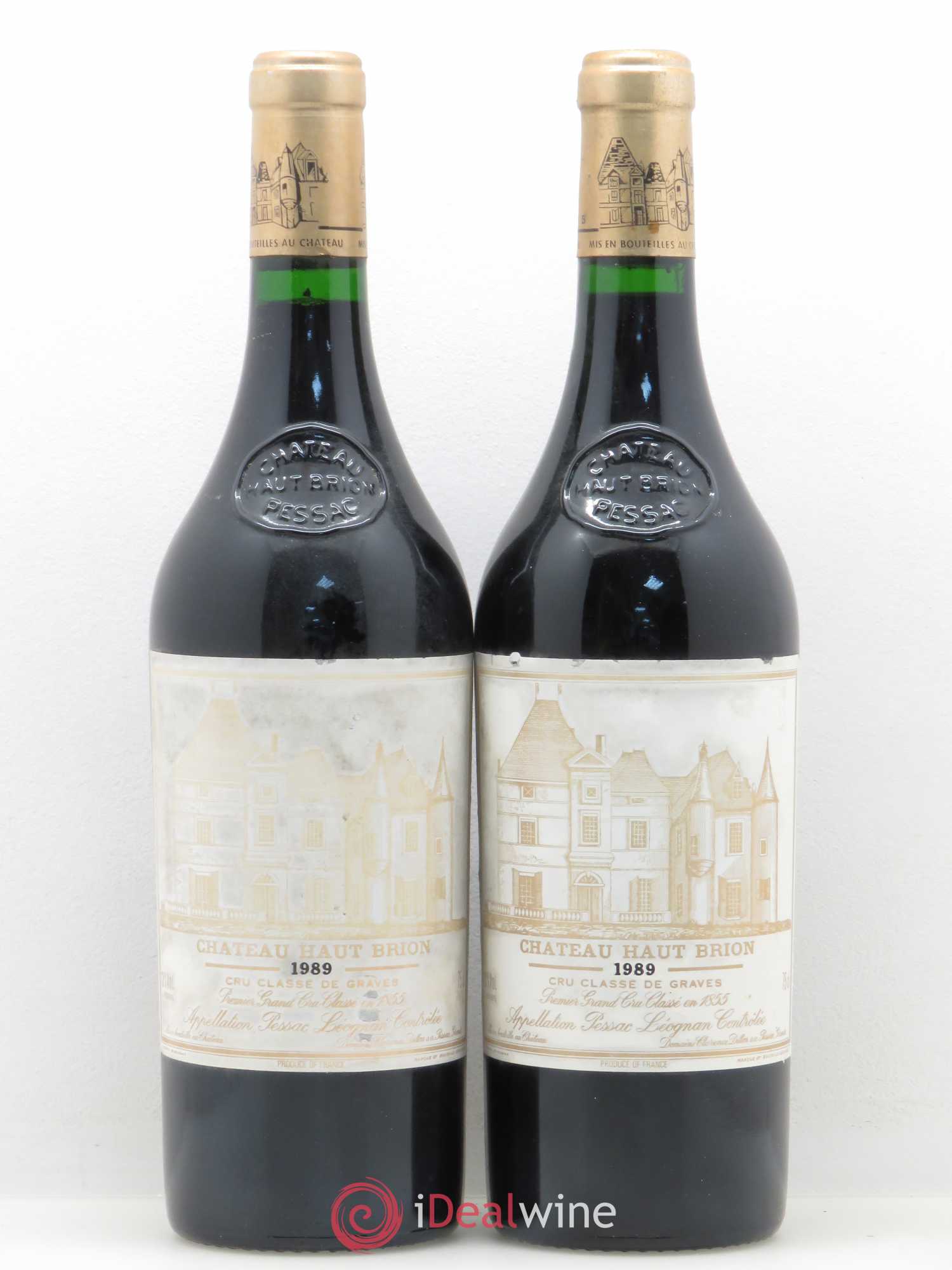 Château Haut Brion 1er Grand Cru Classé 1989 - Lot de 2 bouteilles - 0