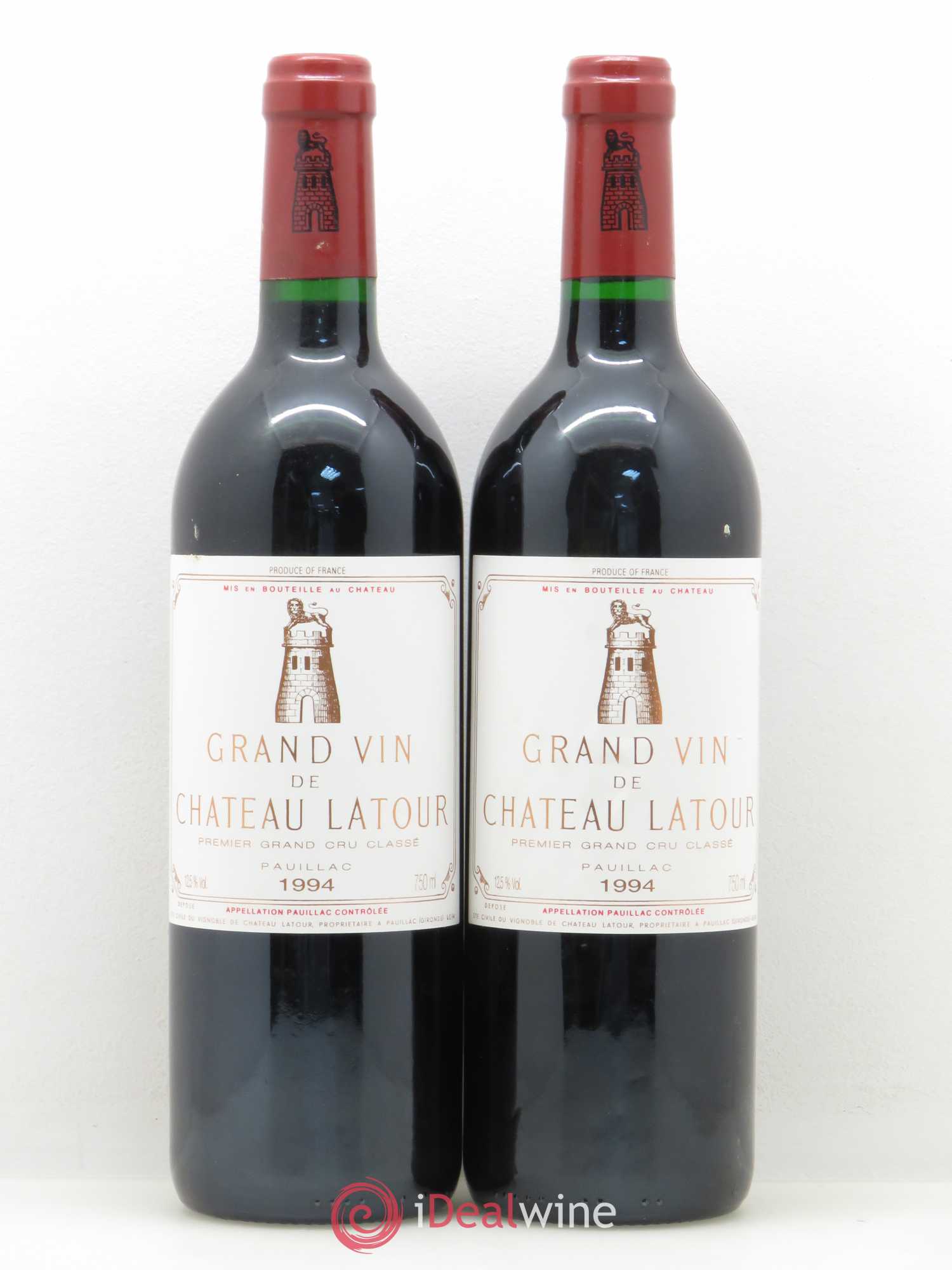 Château Latour 1er Grand Cru Classé 1994 - Lot de 2 bouteilles - 0