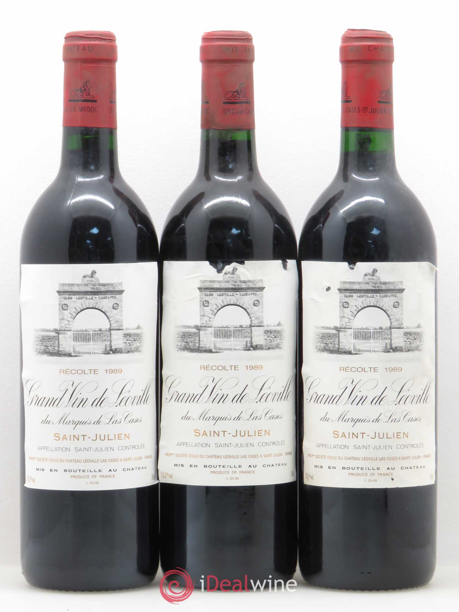 Château Léoville Las Cases 2ème Grand Cru Classé 1989 - Lotto di 12 bottiglie - 1