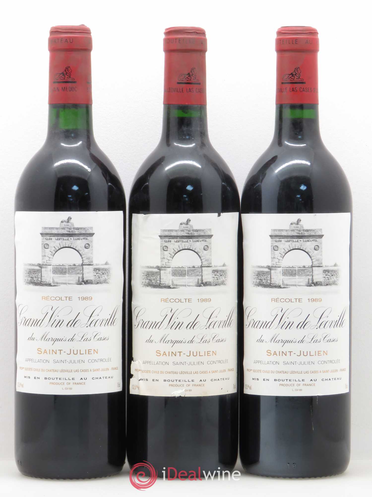 Château Léoville Las Cases 2ème Grand Cru Classé 1989 - Lotto di 12 bottiglie - 3