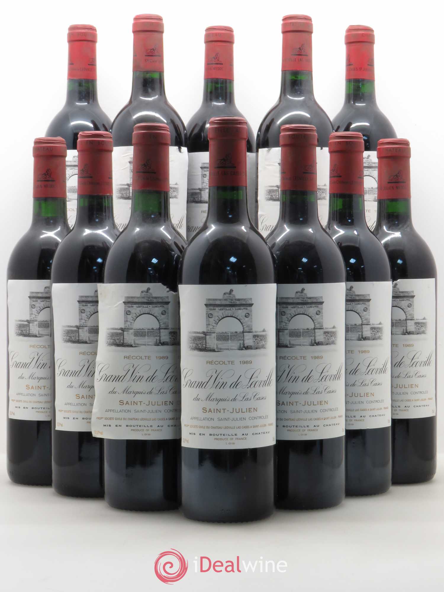 Château Léoville Las Cases 2ème Grand Cru Classé 1989 - Lotto di 12 bottiglie - 0