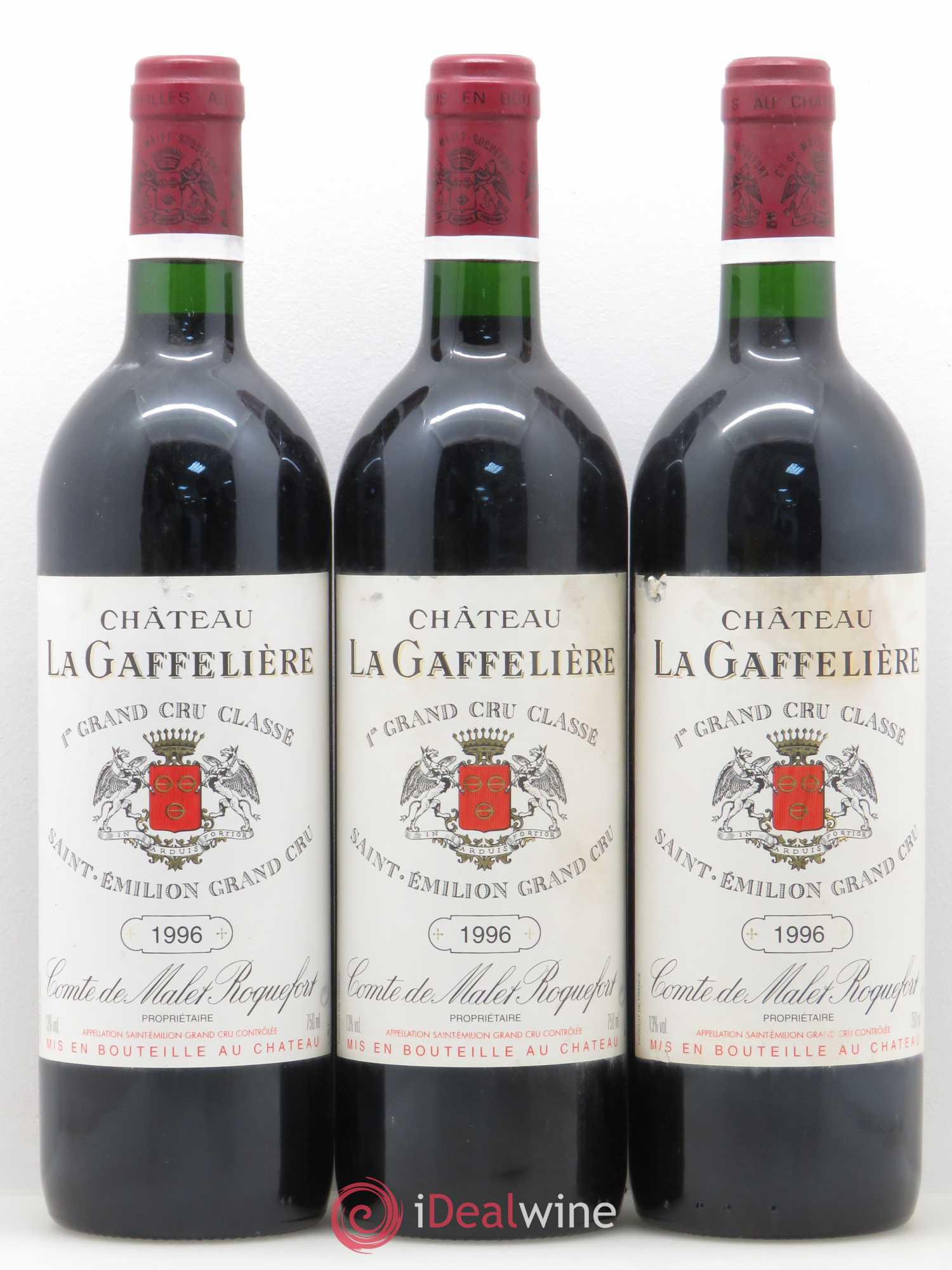 Château la Gaffelière 1er Grand Cru Classé B 1996 - Lot de 6 bouteilles - 1