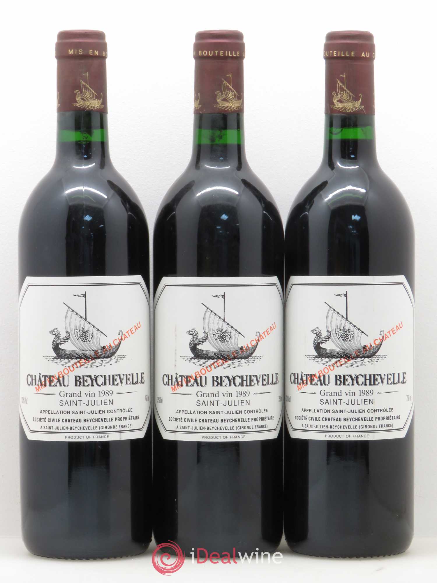 Château Beychevelle 4ème Grand Cru Classé 1989 - Lot de 6 bouteilles - 1