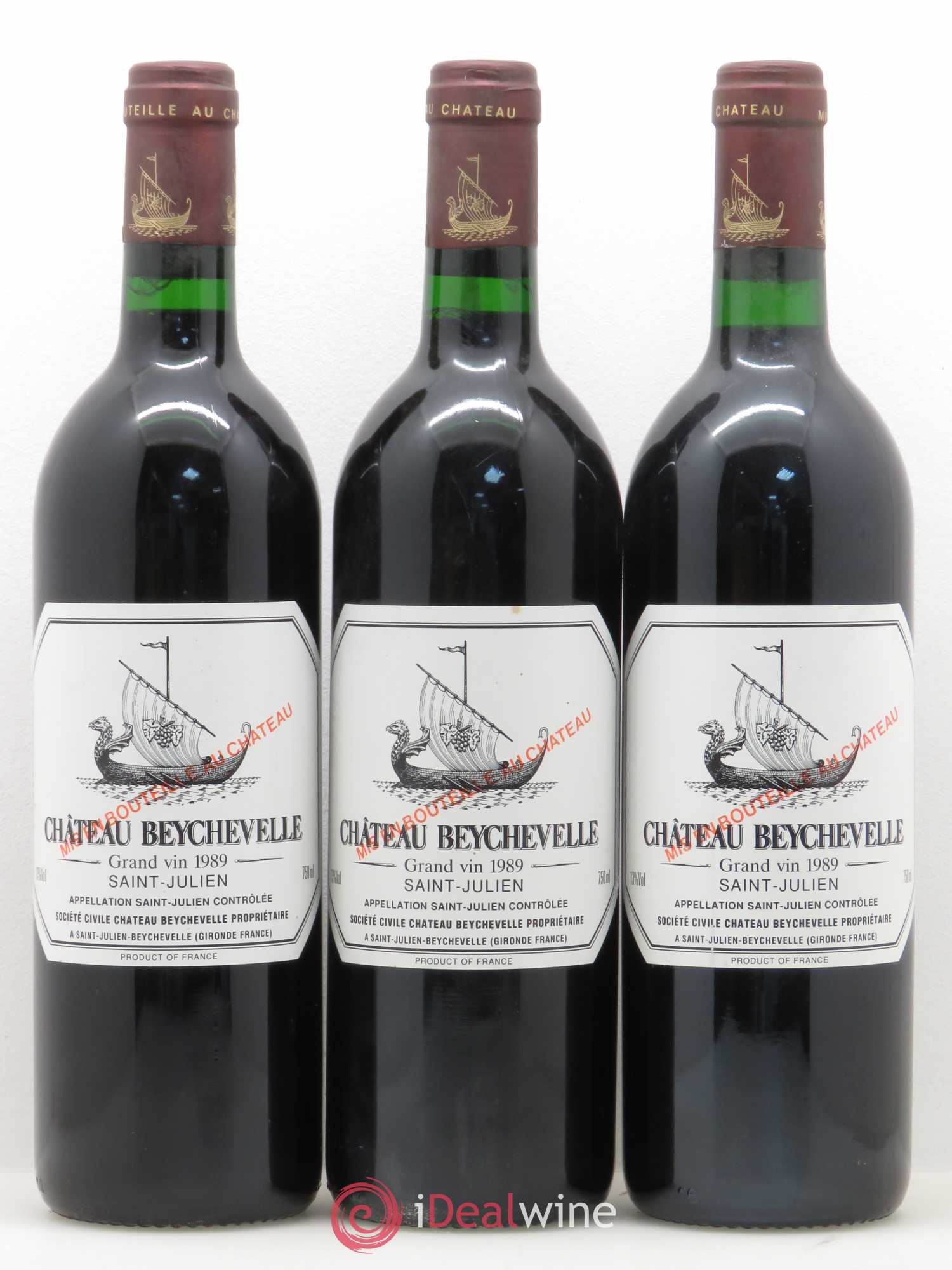 Château Beychevelle 4ème Grand Cru Classé 1989 - Lot de 6 bouteilles - 2