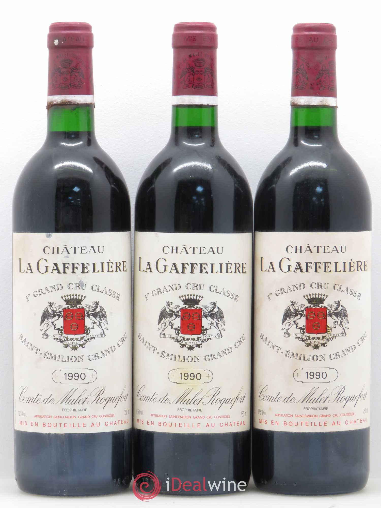Château la Gaffelière 1er Grand Cru Classé B 1990 - Lot de 6 bouteilles - 1