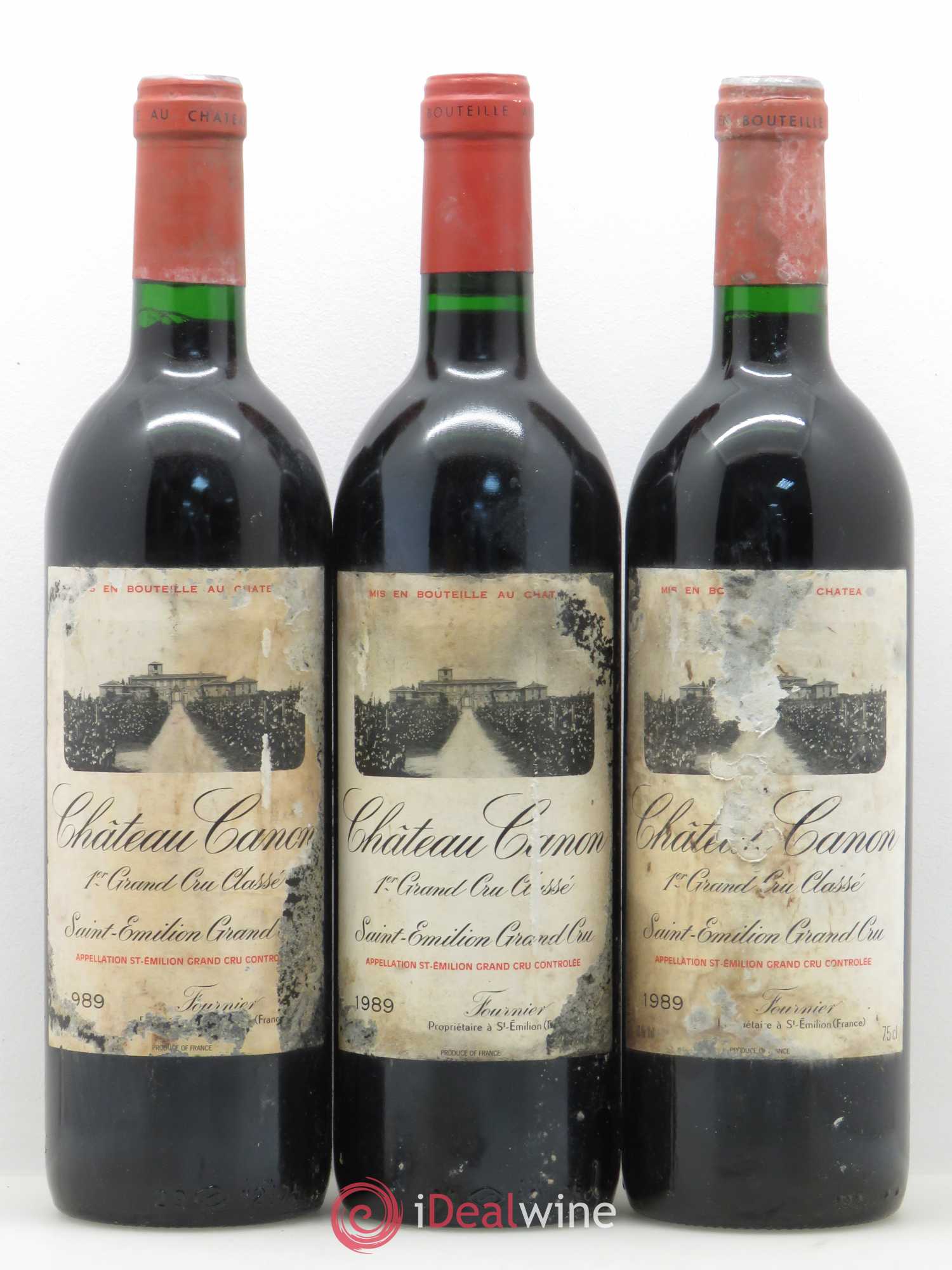 Château Canon 1er Grand Cru Classé B 1989 - Lot de 12 bouteilles - 1