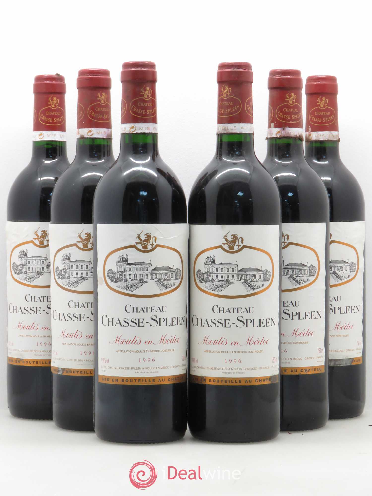 Château Chasse Spleen 1996 - Lot de 6 bouteilles - 0