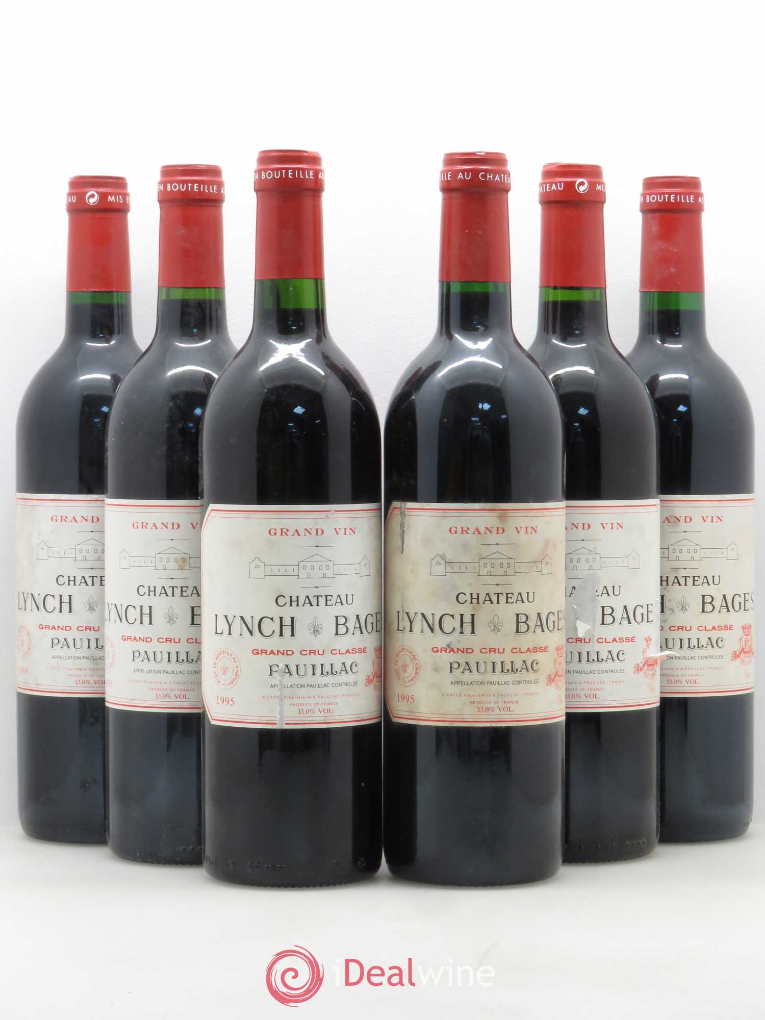 Château Lynch Bages 5ème Grand Cru Classé 1995 - Lot de 6 bouteilles - 0