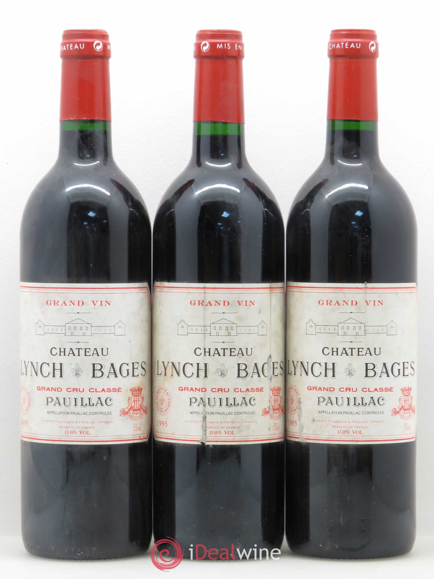 Château Lynch Bages 5ème Grand Cru Classé 1995 - Lot de 12 bouteilles - 3