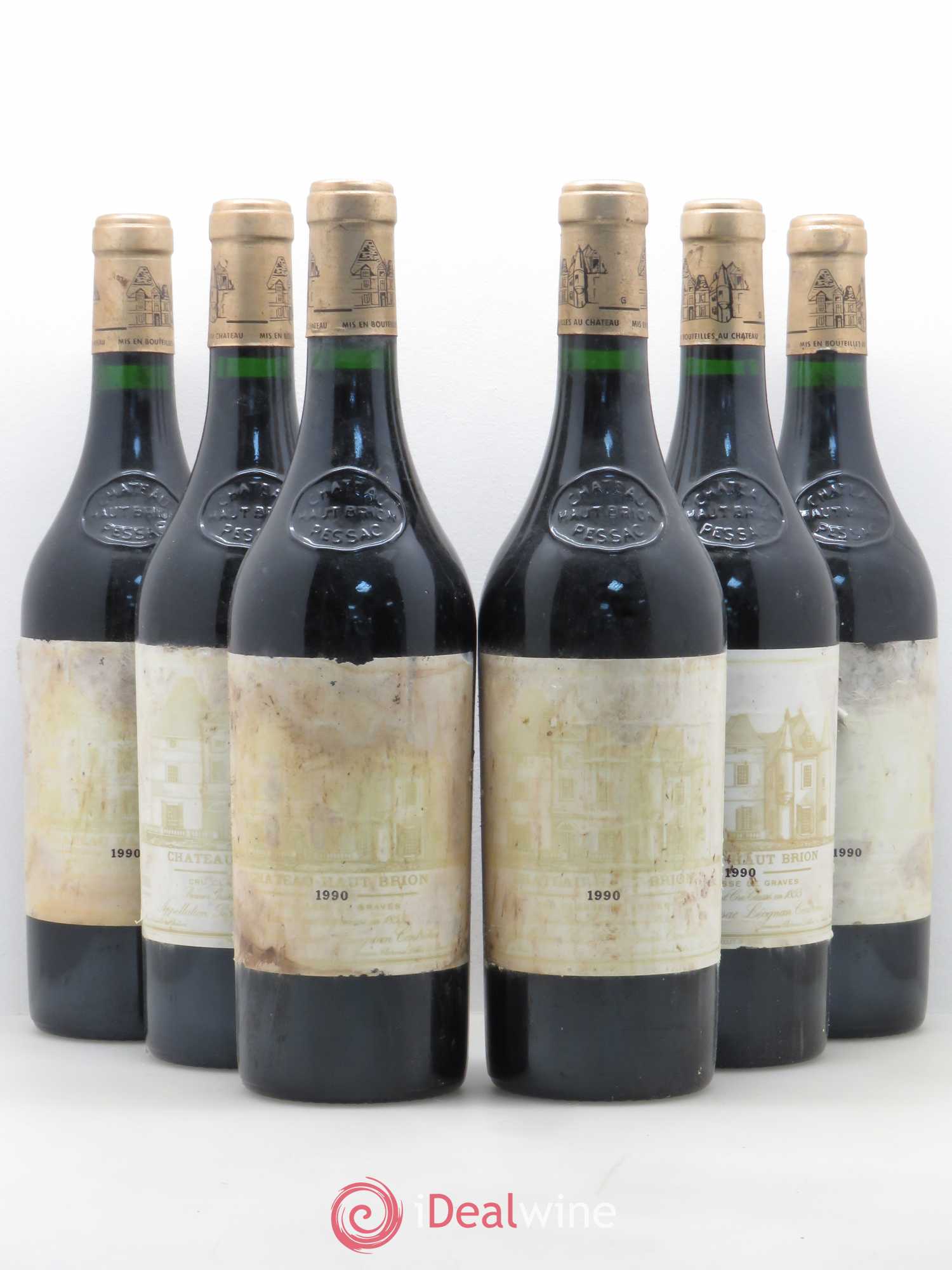 Château Haut Brion 1er Grand Cru Classé 1990 - Lot de 6 bouteilles - 0