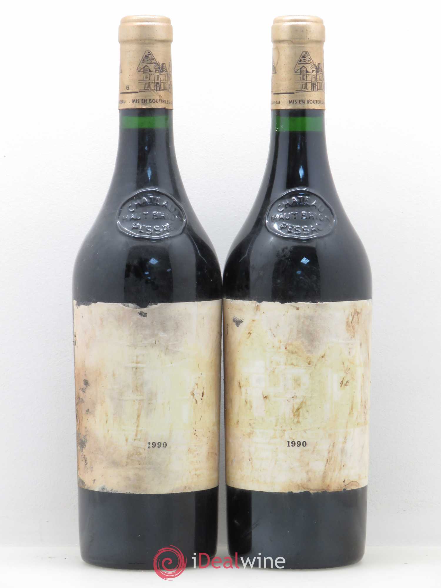 Château Haut Brion 1er Grand Cru Classé 1990 - Lot de 2 bouteilles - 0