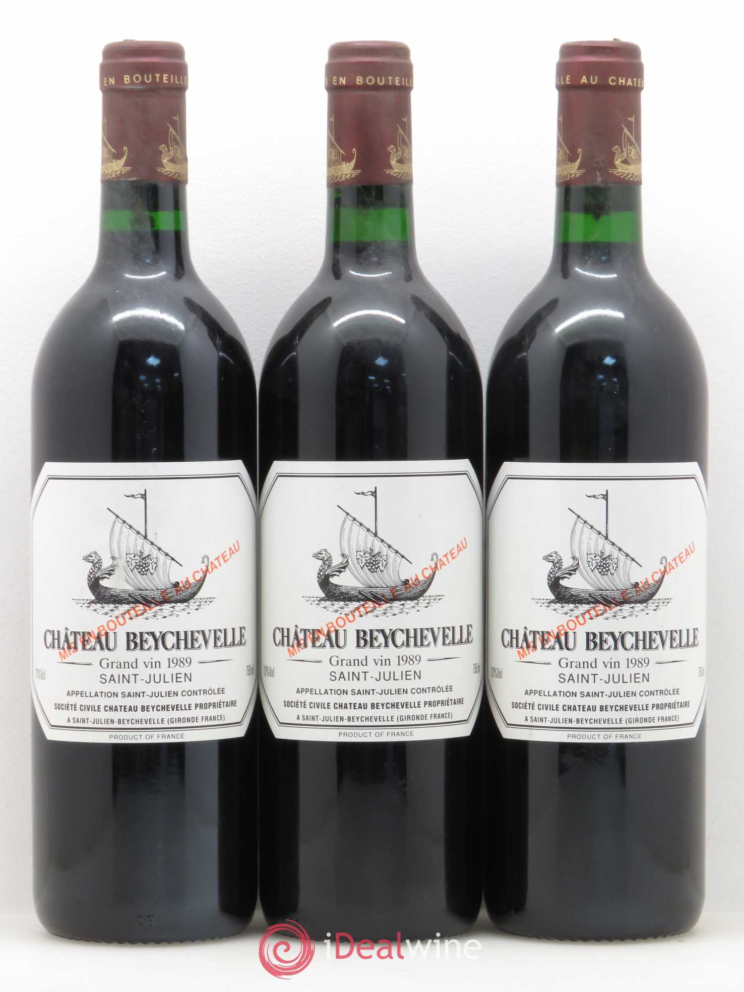 Château Beychevelle 4ème Grand Cru Classé 1989 - Lot de 12 bouteilles - 1