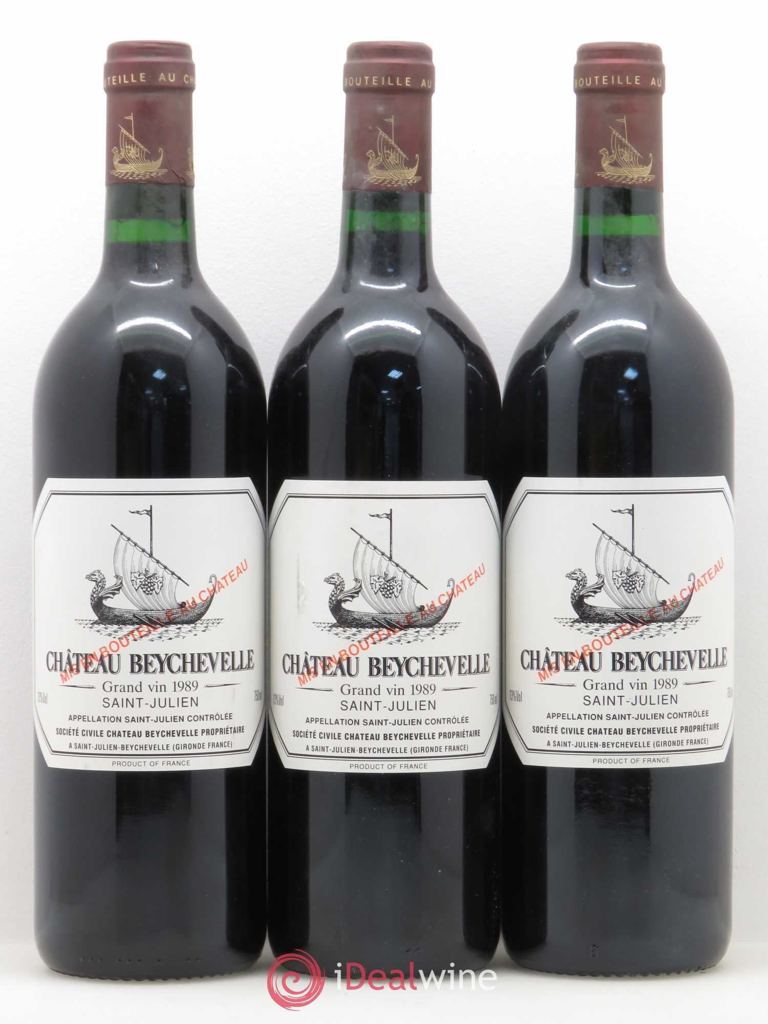 Château Beychevelle 4ème Grand Cru Classé 1989 - Lot de 12 bouteilles - 3
