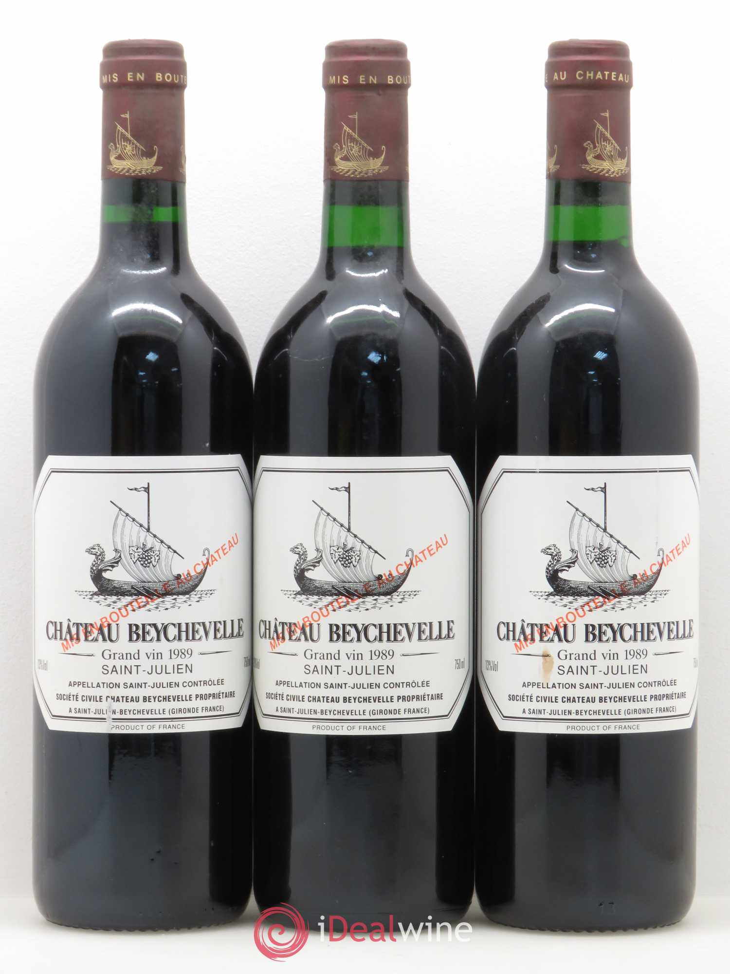 Château Beychevelle 4ème Grand Cru Classé 1989 - Lot de 12 bouteilles - 4