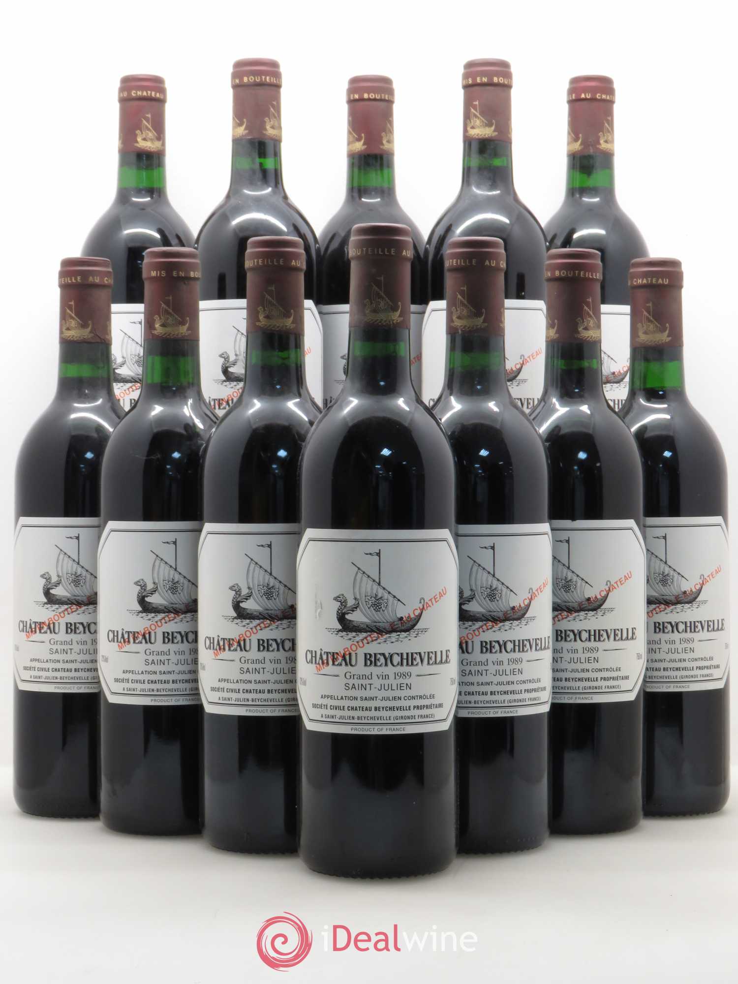 Château Beychevelle 4ème Grand Cru Classé 1989 - Lot de 12 bouteilles - 0