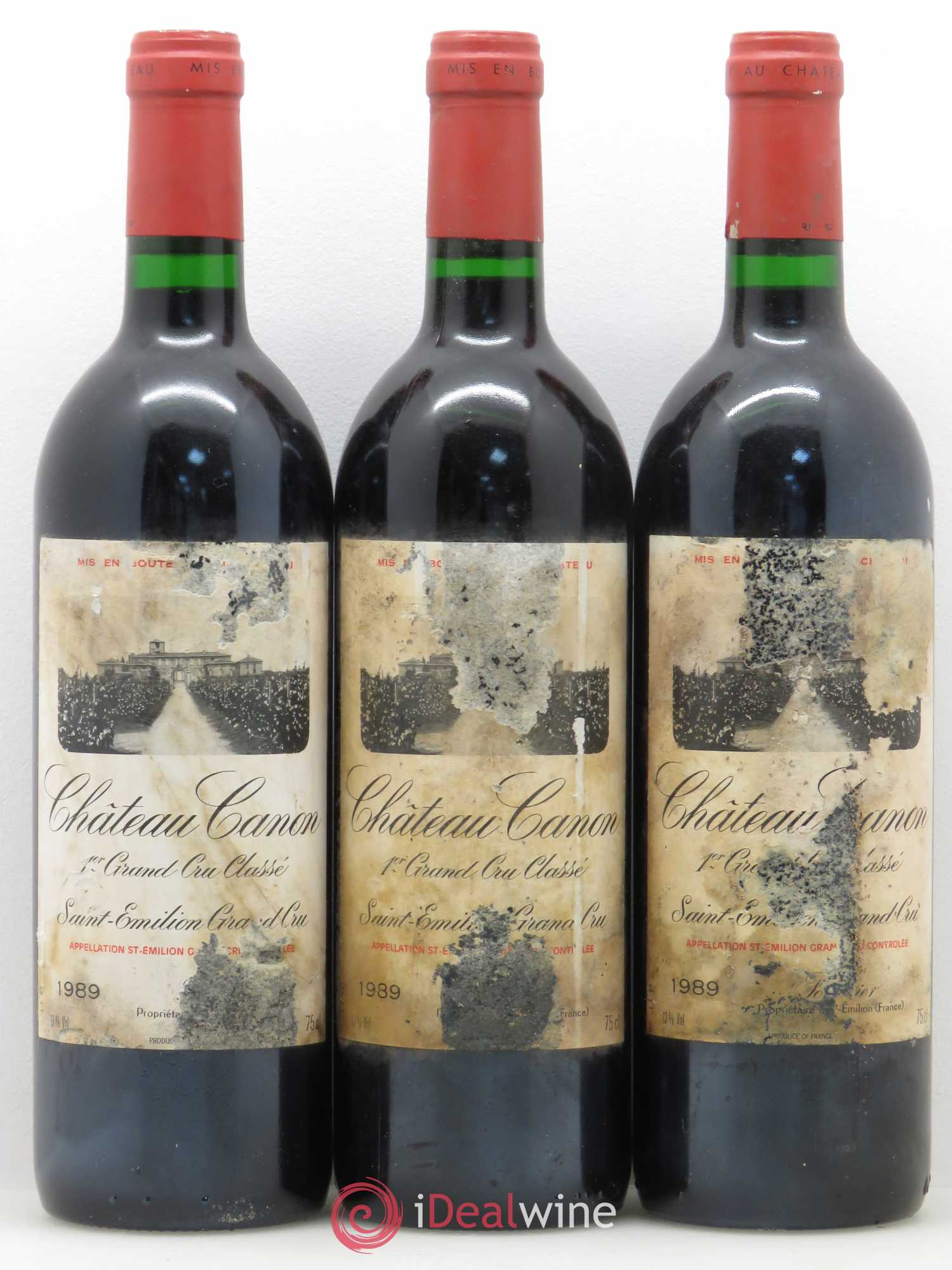 Château Canon 1er Grand Cru Classé B 1989 - Lot de 6 bouteilles - 1