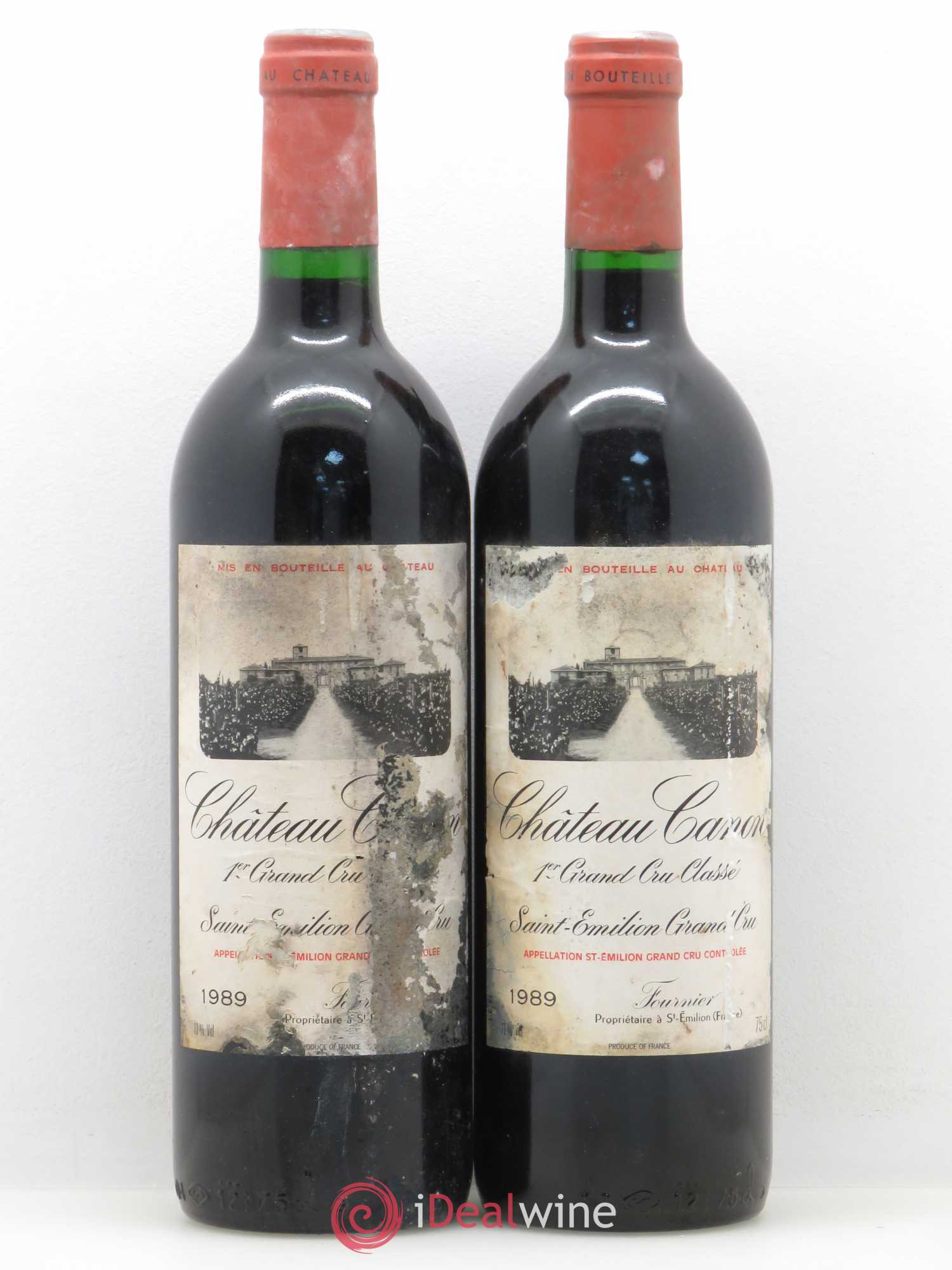 Château Canon 1er Grand Cru Classé B 1989 - Lot de 2 bouteilles - 0