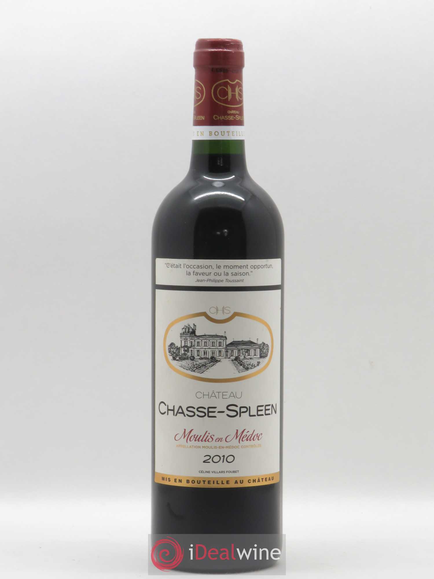 Château Chasse Spleen 2010 - Lot de 1 bouteille - 0