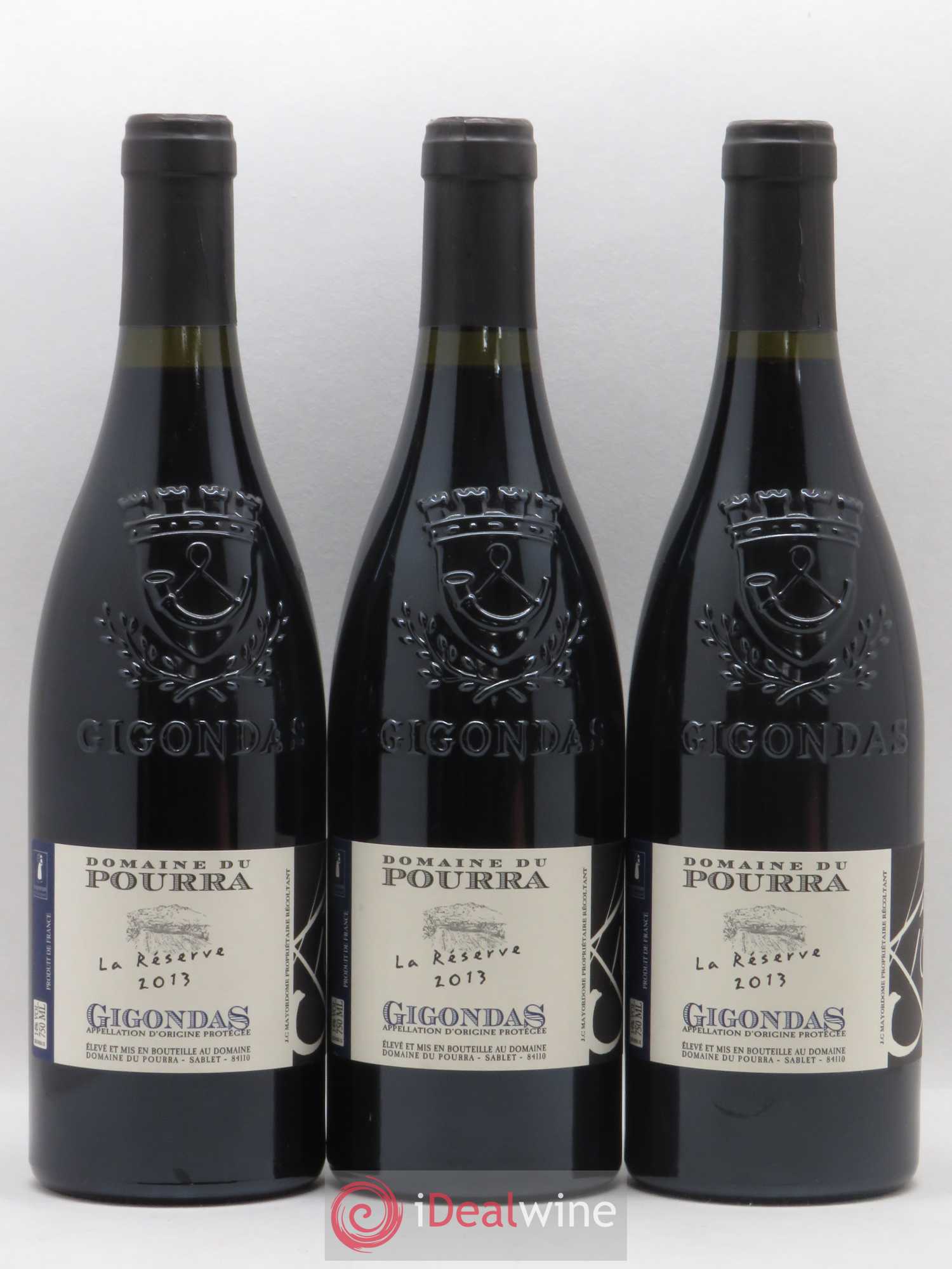 Gigondas Domaine du Pourra Réserve 2013 - Posten von 3 Flaschen - 0