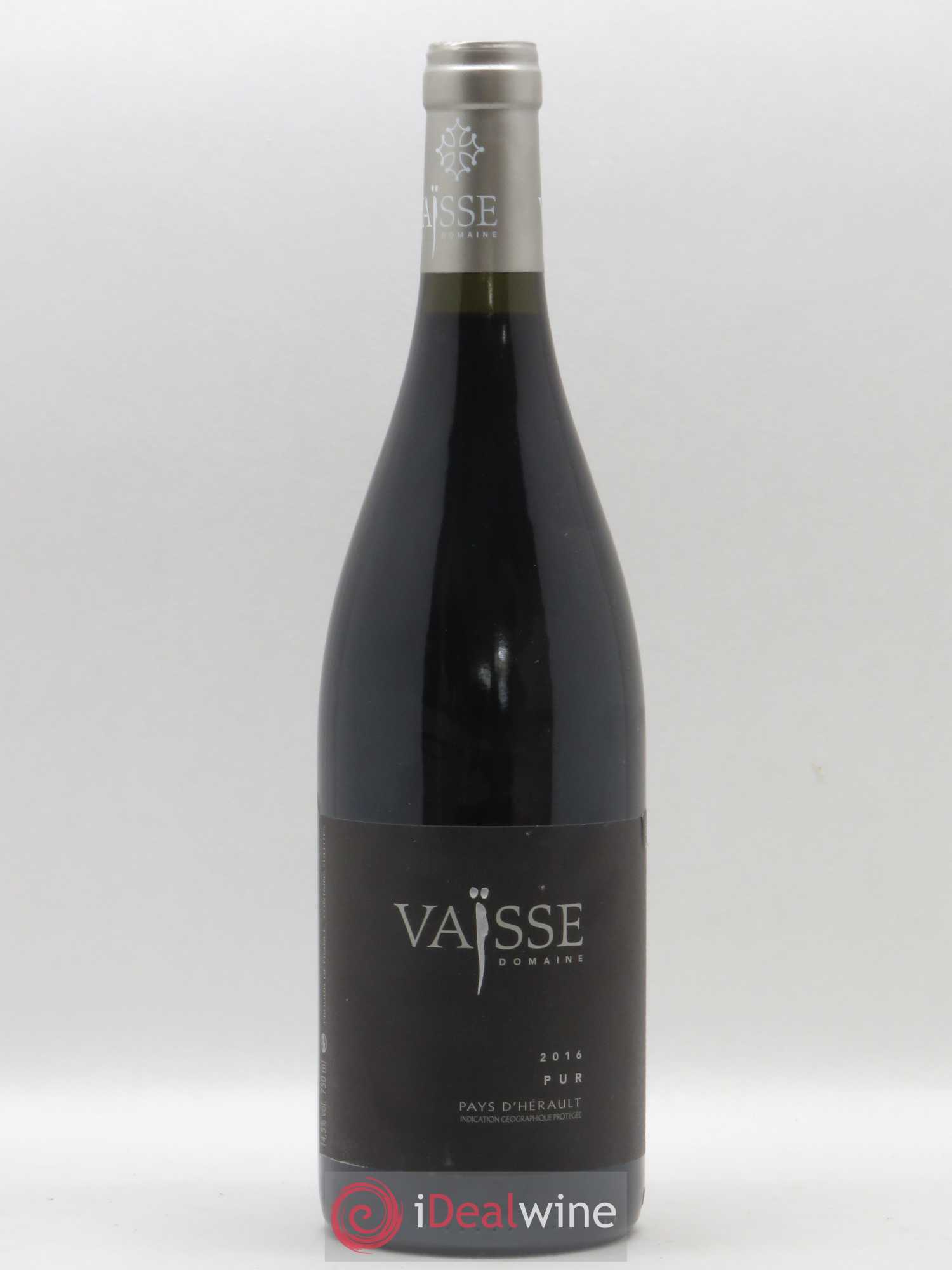 Pays d'Hérault Pur Vaisse (Domaine) 2016 - Lot de 1 bouteille - 0