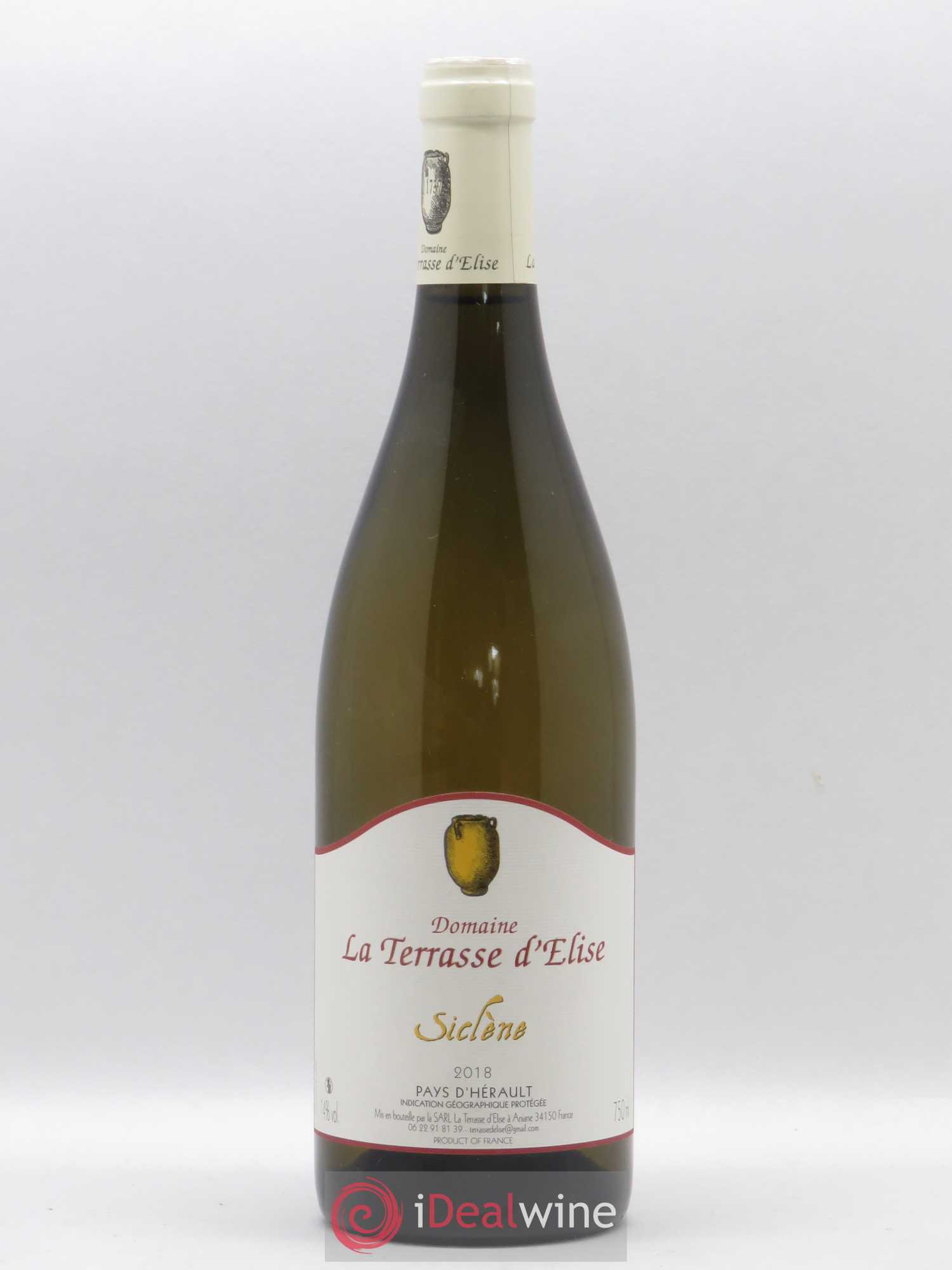 Pays d'Hérault Siclène Terrasse d'Elise (Domaine de la) 2018 - Lot de 1 bouteille - 0