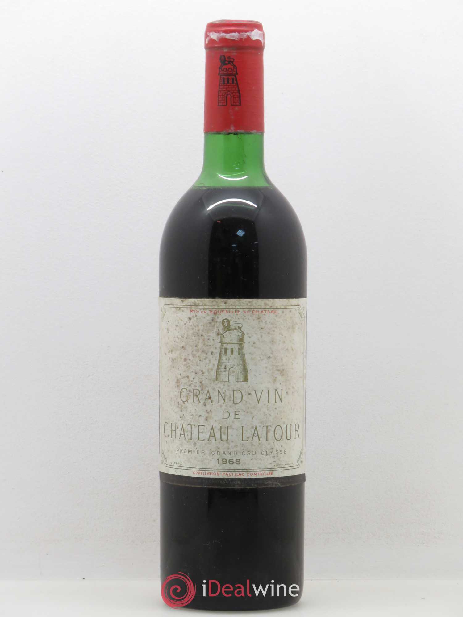 Château Latour 1er Grand Cru Classé 1968 - Lot de 1 bouteille - 0