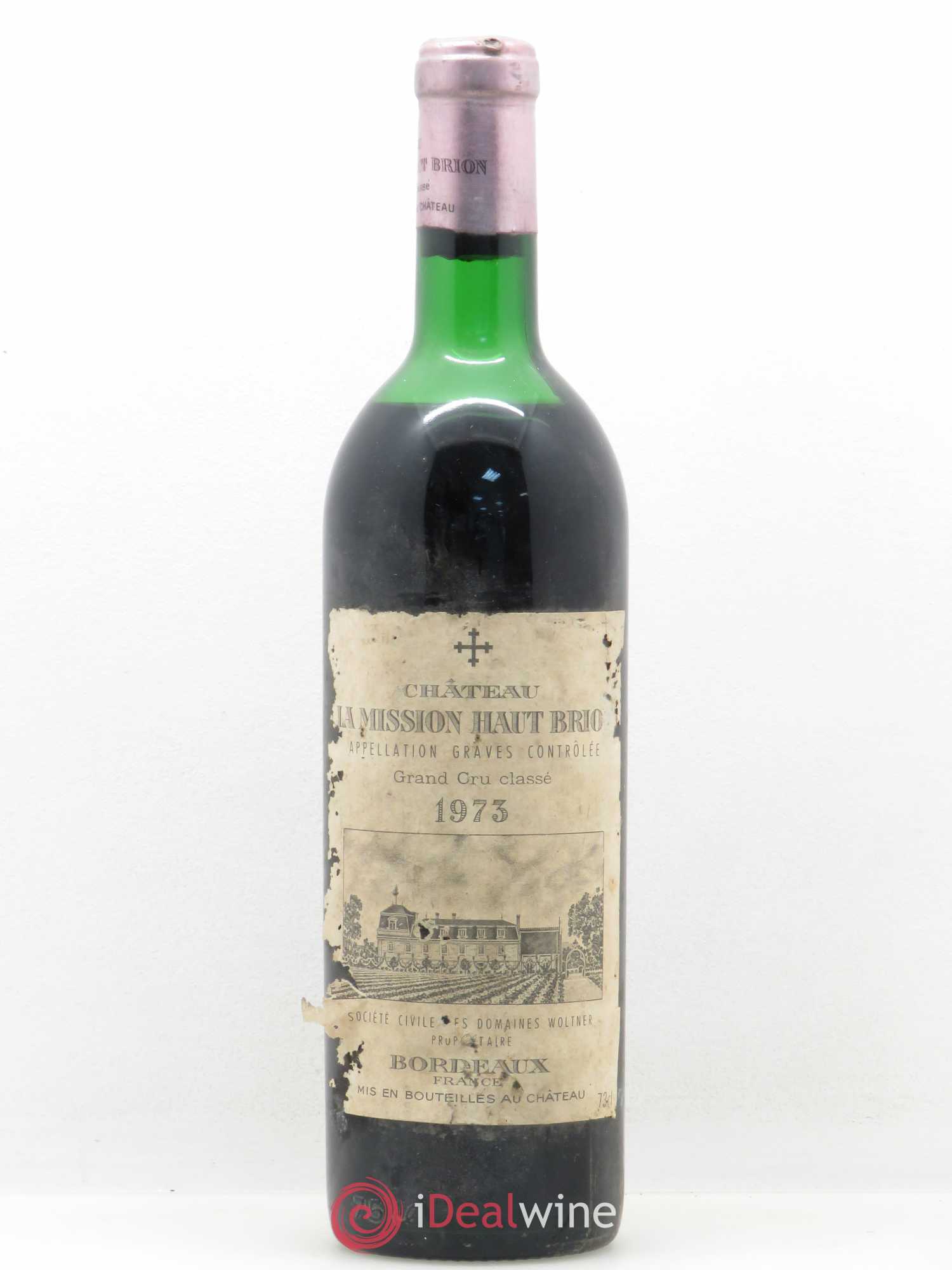 Château la Mission Haut-Brion Cru Classé de Graves 1973 - Lot de 1 bouteille - 0