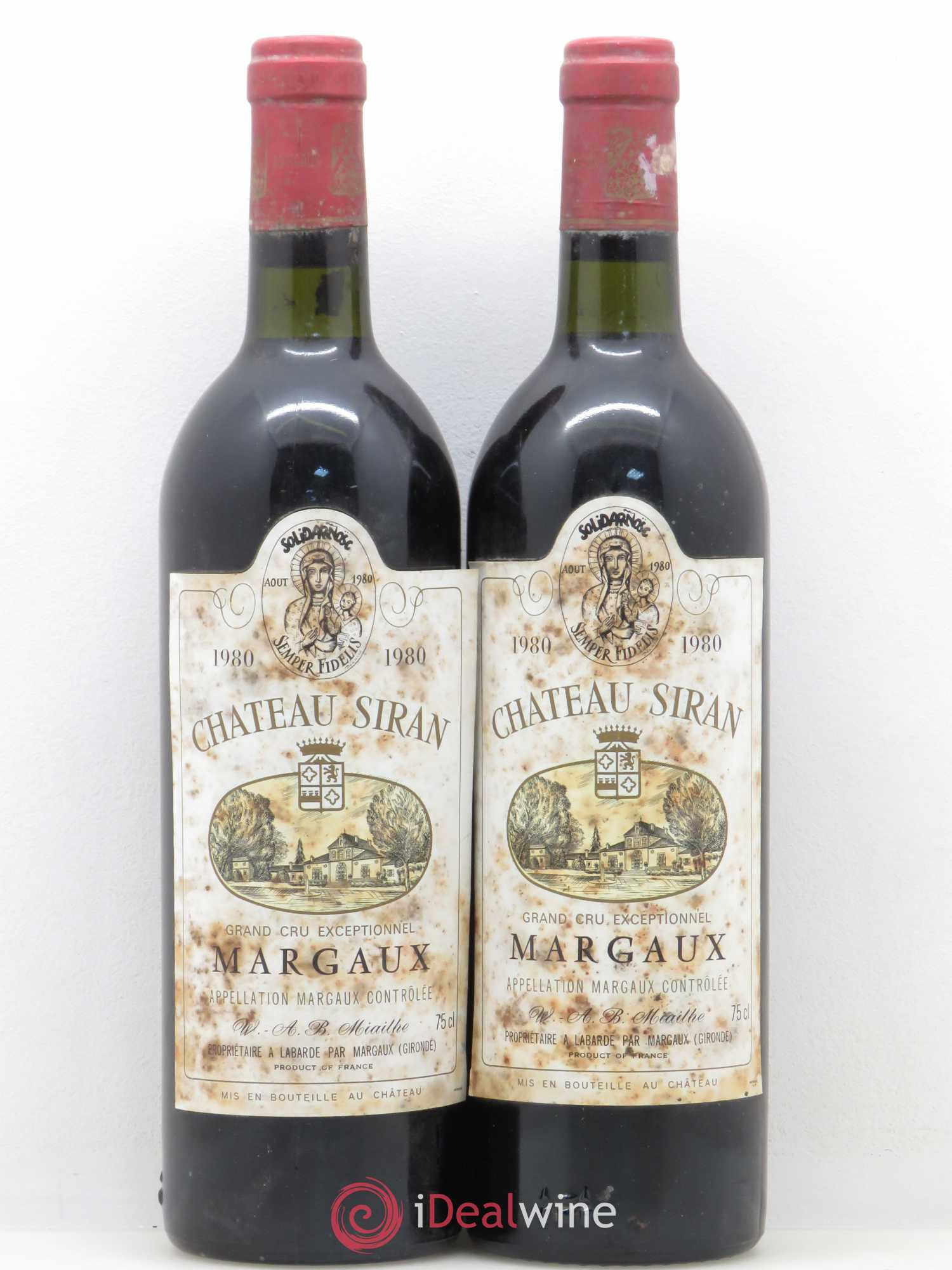 Château Siran 1980 - Lot de 2 bouteilles - 0