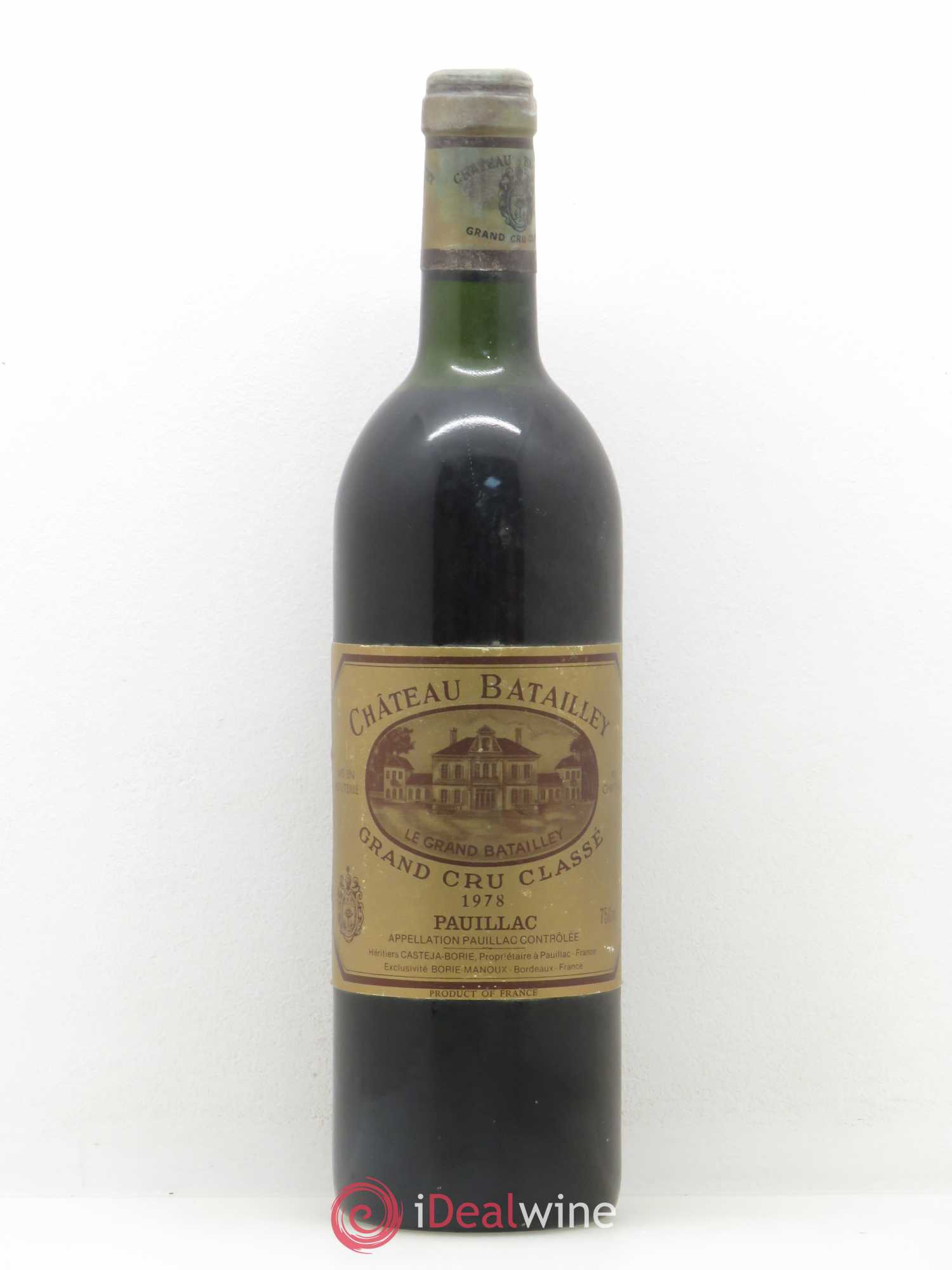 Château Batailley 5ème Grand Cru Classé 1978 - Lot de 1 bouteille - 0