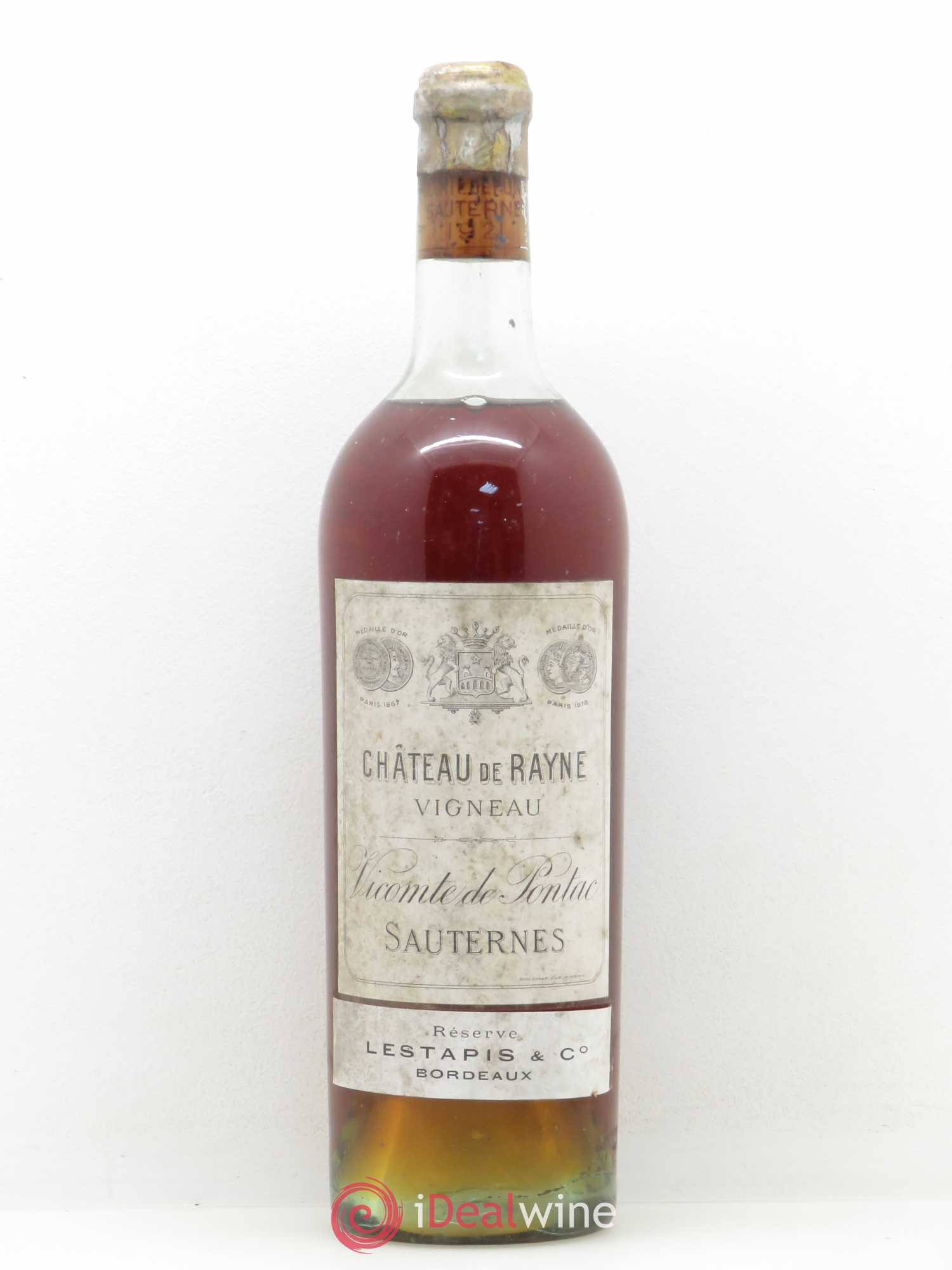 Château de Rayne Vigneau 1er Grand Cru Classé 1921 - Lotto di 1 bottiglia - 0