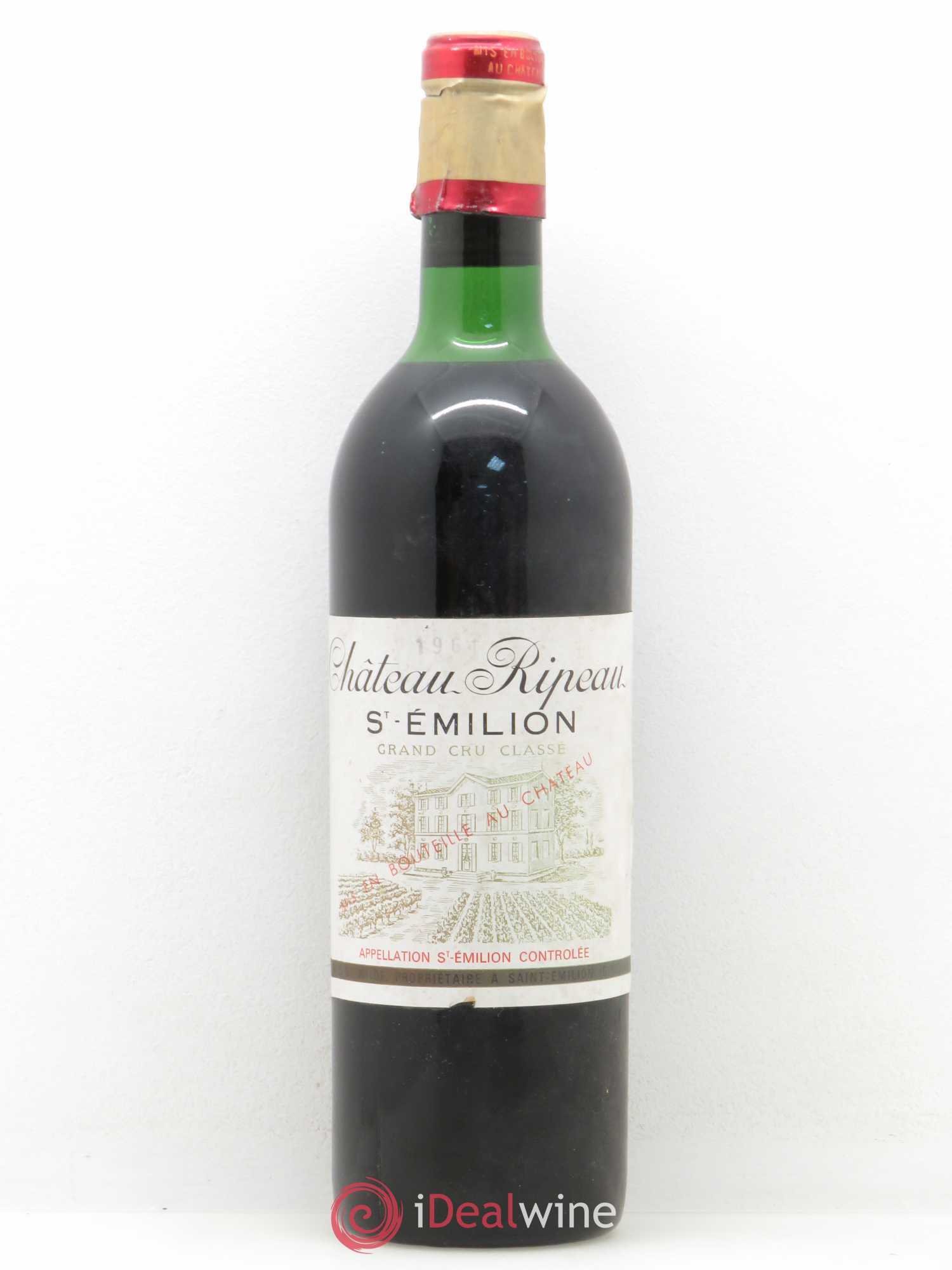 Château Ripeau Grand Cru Classé 1961 - Lot de 1 bouteille - 0