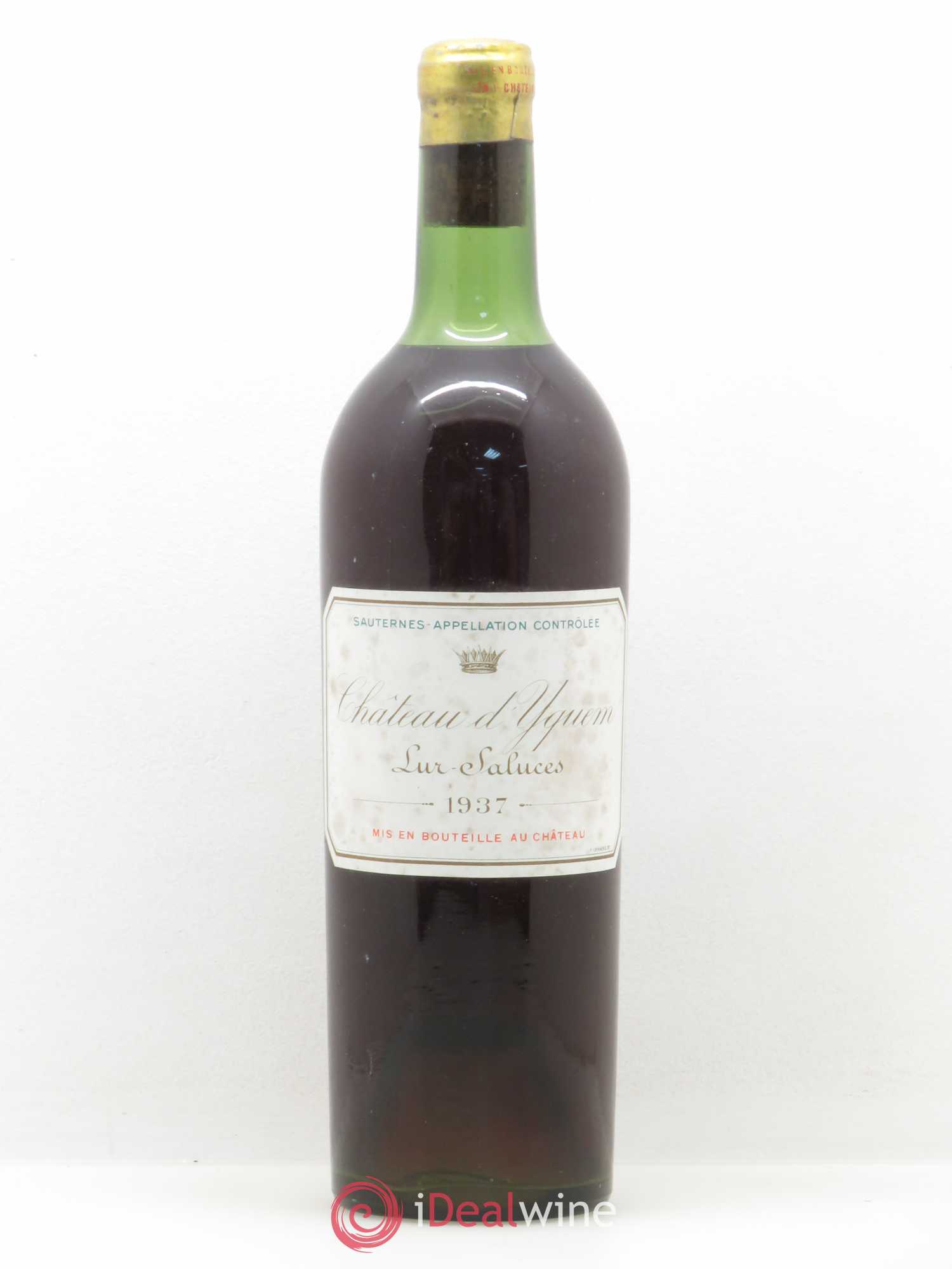 Château d' Yquem 1er Cru Classé Supérieur 1937 - Lotto di 1 bottiglia - 0