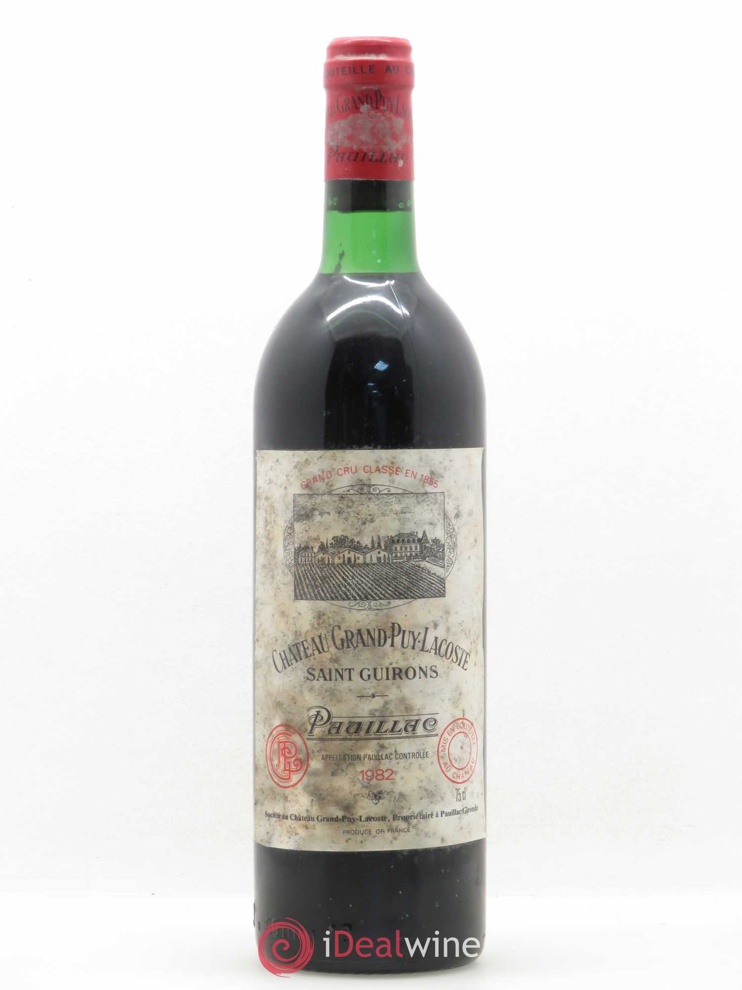 Château Grand Puy Lacoste 5ème Grand Cru Classé 1982 - Lot de 1 bouteille - 0