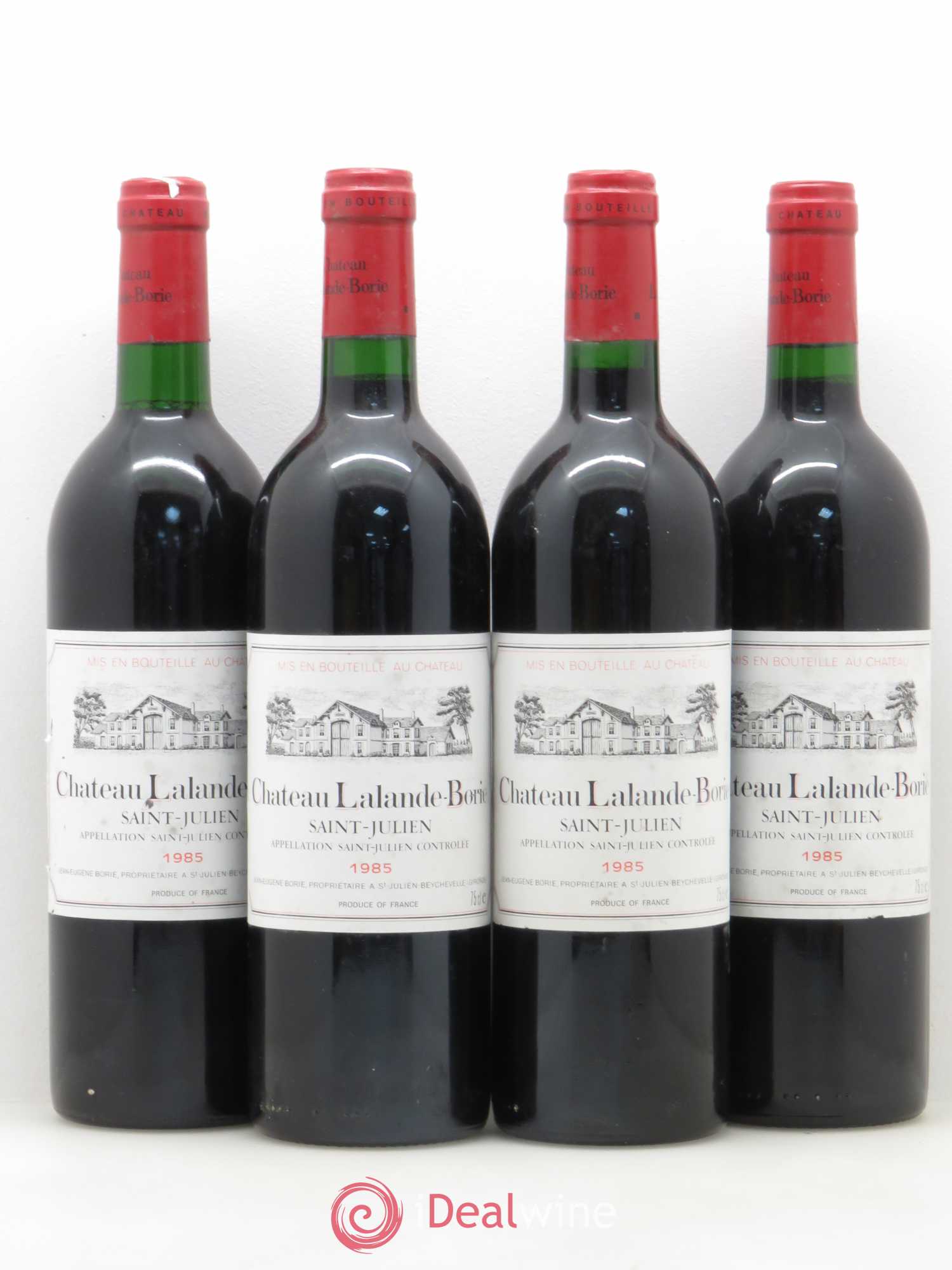 Château Lalande Borie 1985 - Lot de 4 bouteilles - 0
