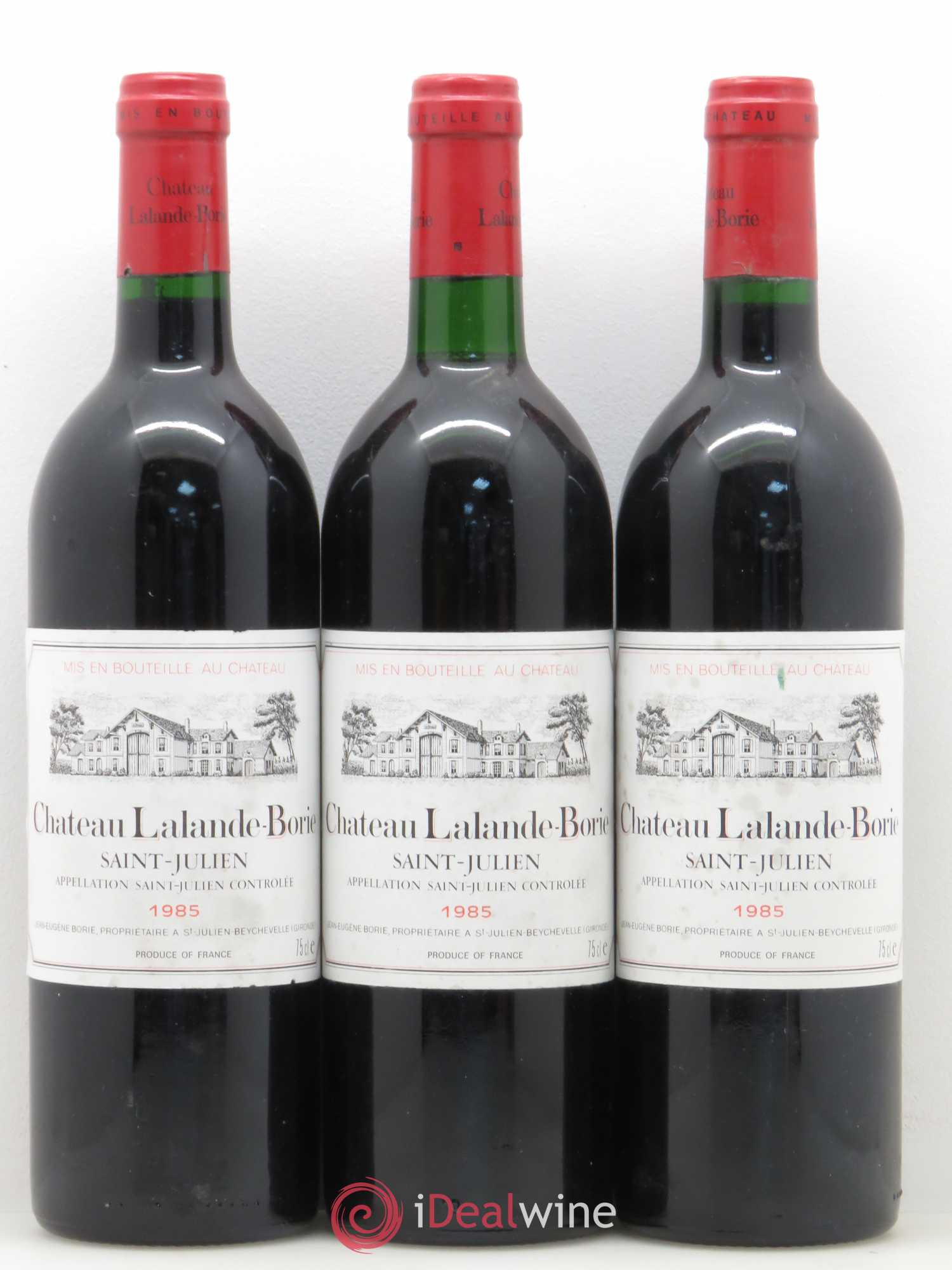 Château Lalande Borie 1985 - Lot de 3 bouteilles - 0