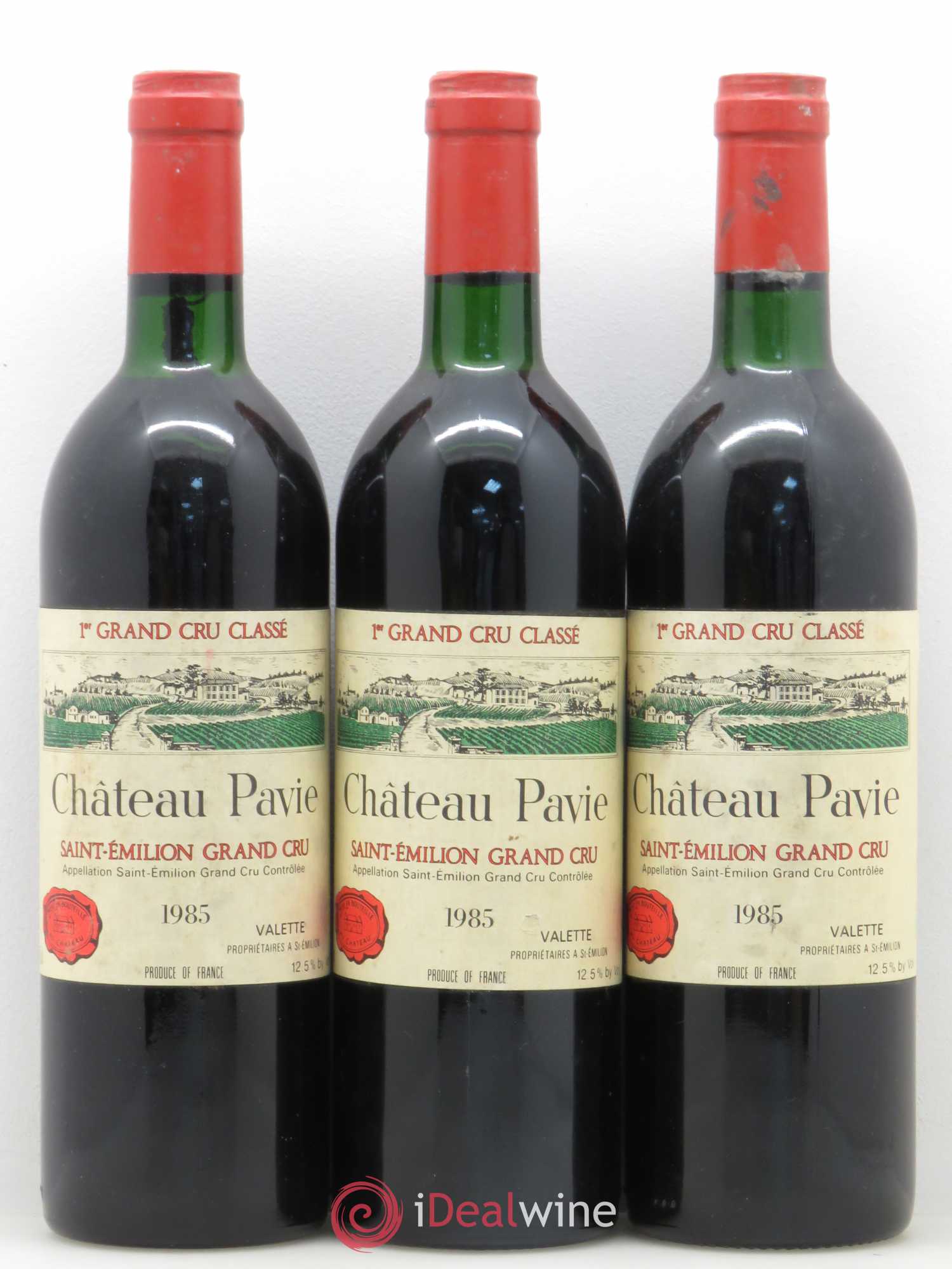 Château Pavie 1er Grand Cru Classé A 1985 - Lot de 3 bouteilles - 0