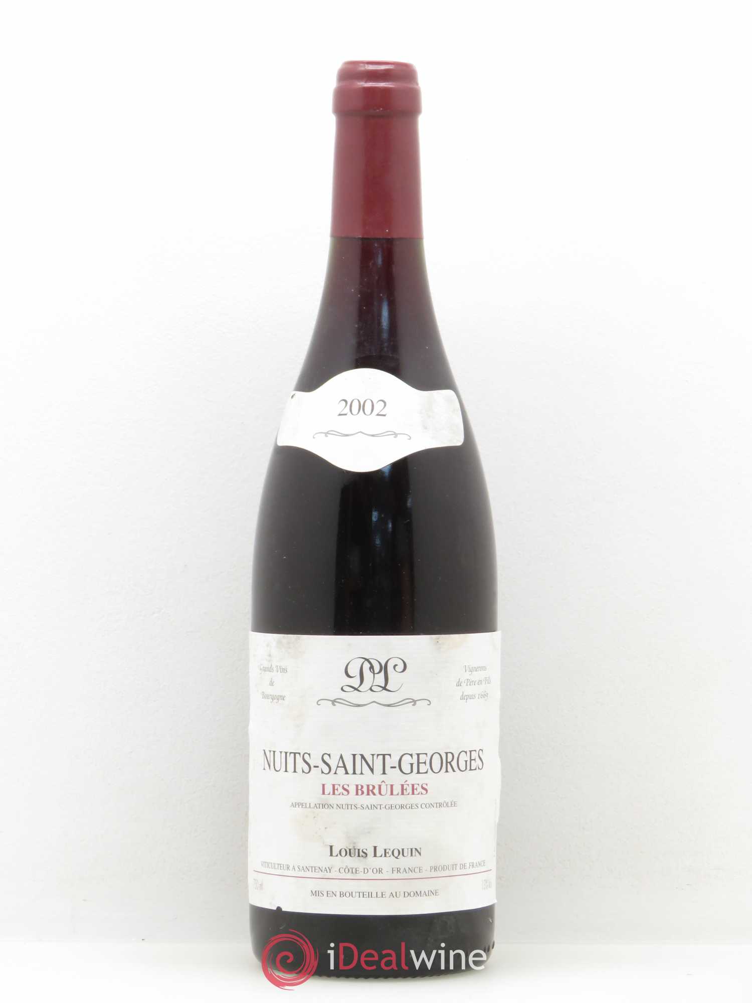 Nuits-Saint-Georges Les Brulées Domaine Louis Lequin 2002 - Posten von 1 Flasche - 0