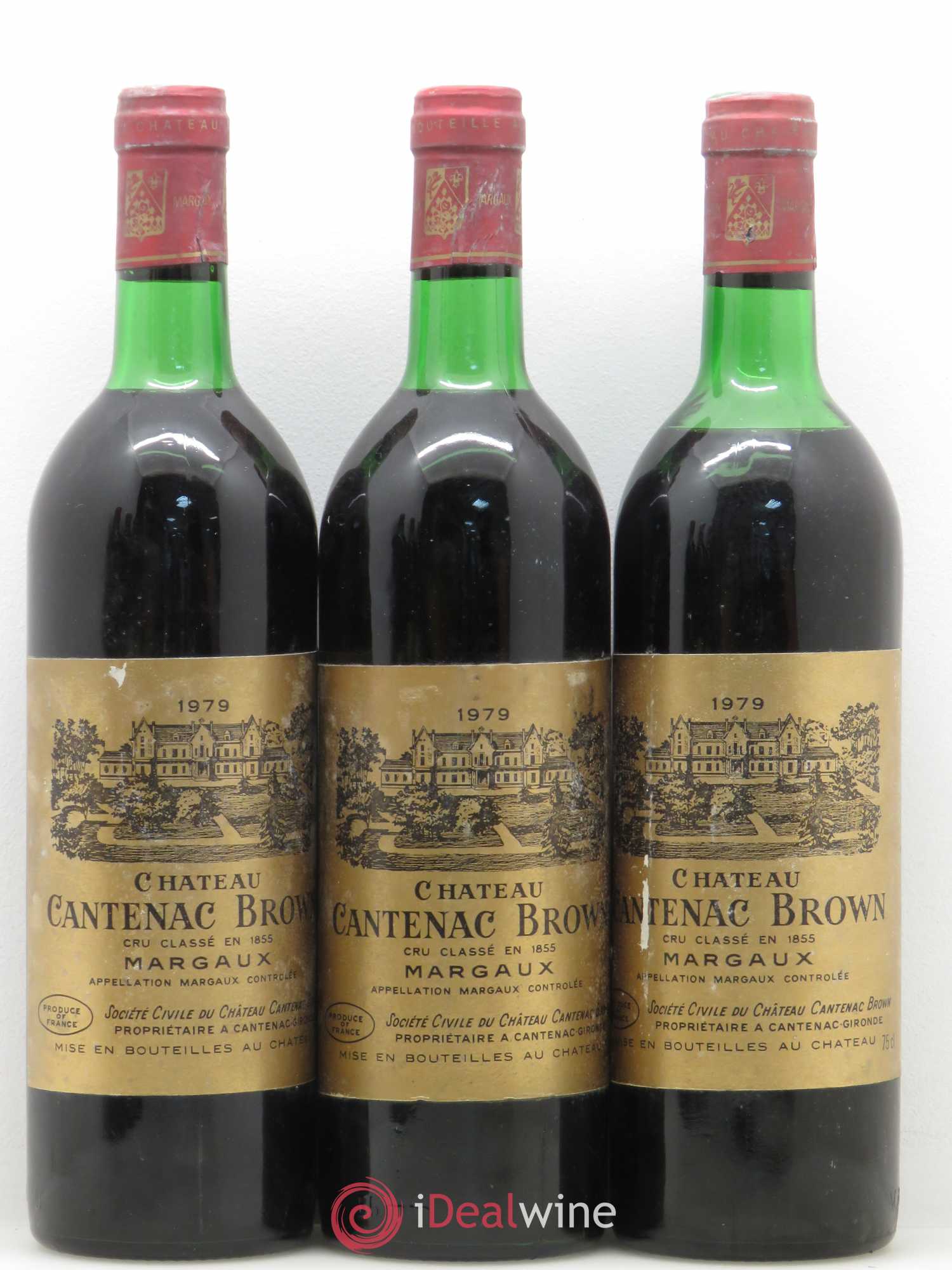 Château Cantenac Brown 3ème Grand Cru Classé 1979 - Lot de 6 bouteilles - 1