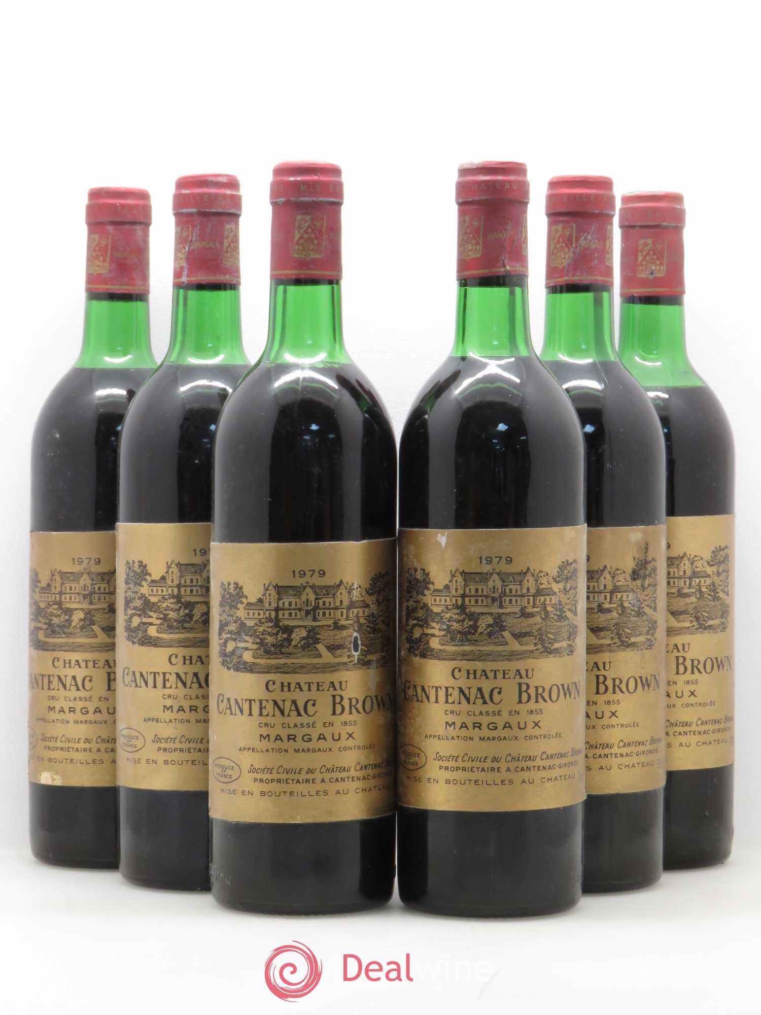 Château Cantenac Brown 3ème Grand Cru Classé 1979 - Lot de 6 bouteilles - 0