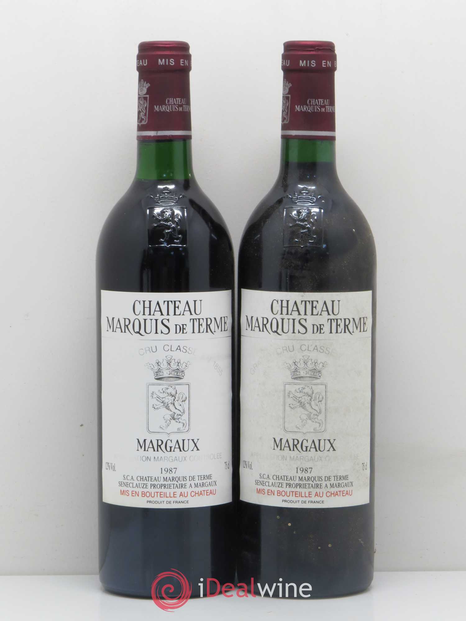 Château Marquis de Terme 4ème Grand Cru Classé 1987 - Lot de 5 bouteilles - 2