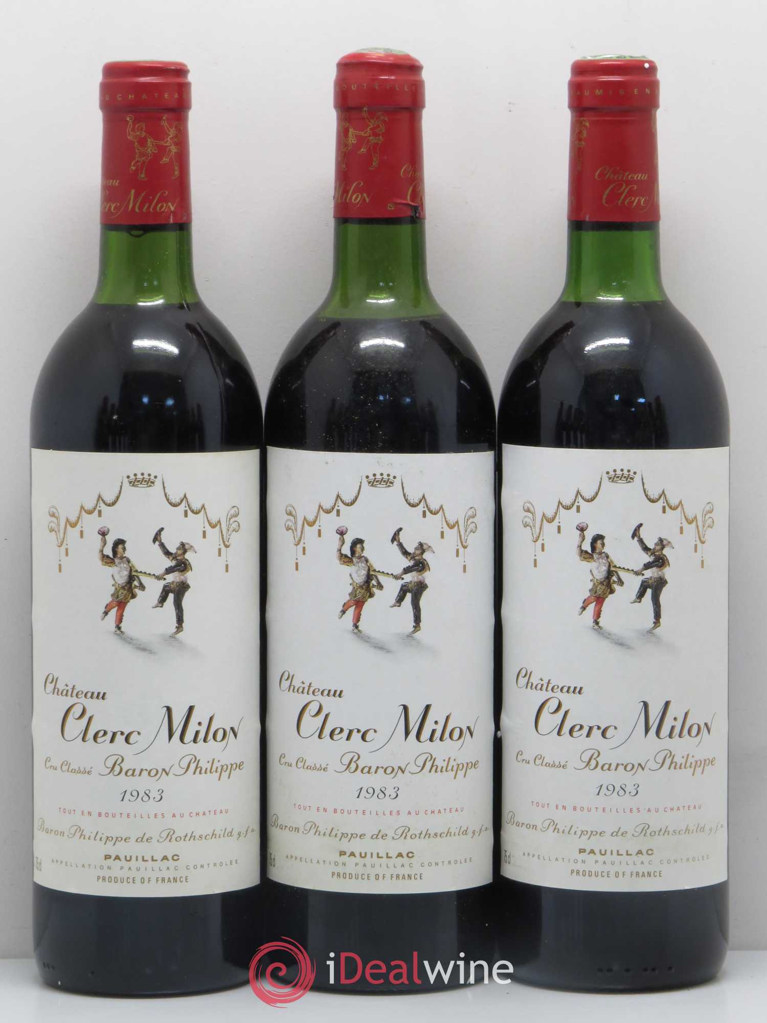 Château Clerc Milon 5ème Grand Cru Classé 1983 - Lot de 11 bouteilles - 1