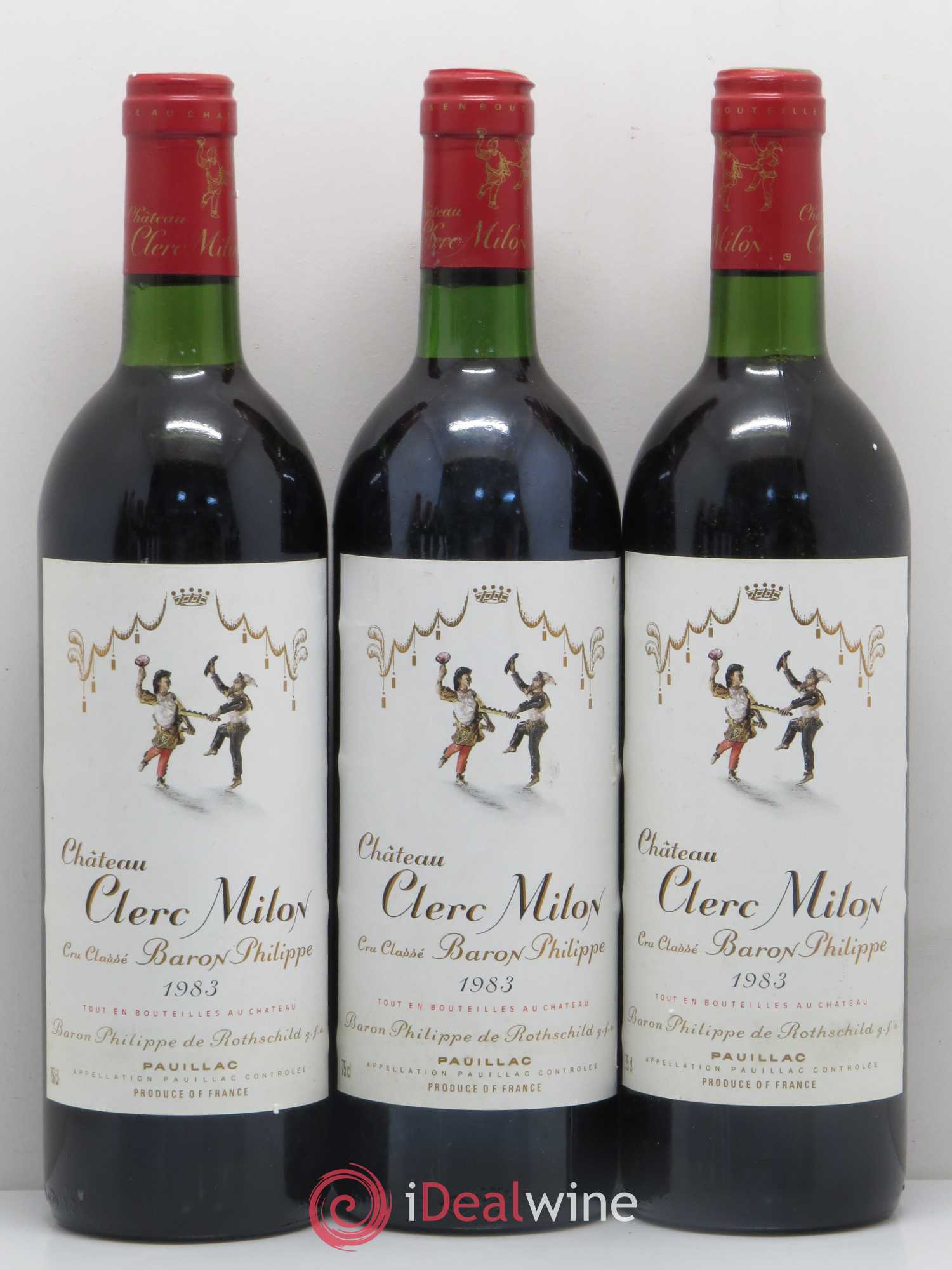 Château Clerc Milon 5ème Grand Cru Classé 1983 - Lot de 11 bouteilles - 2
