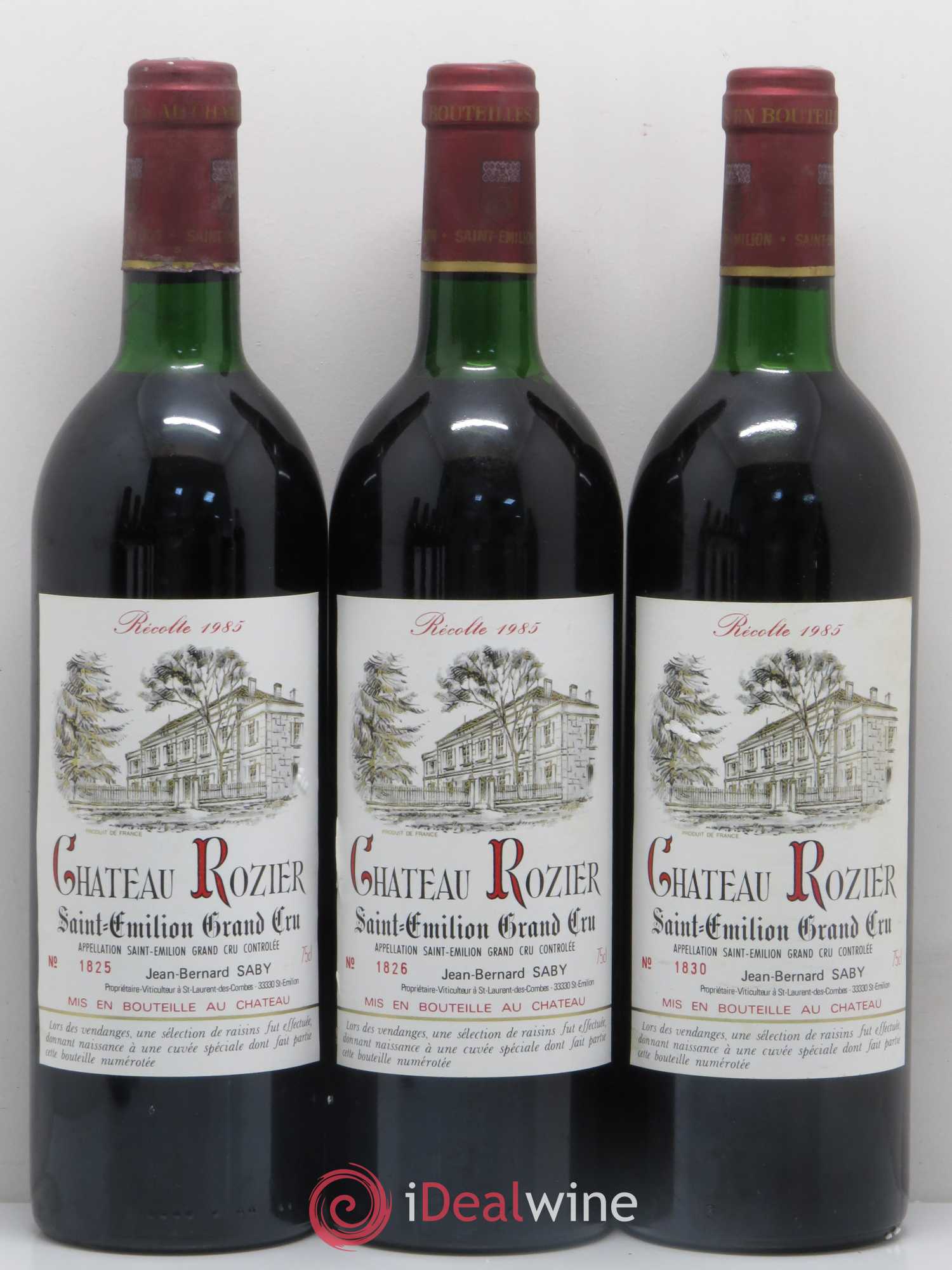 Saint-Émilion Grand Cru Château Rozier 1985 - Posten von 11 Flaschen - 2